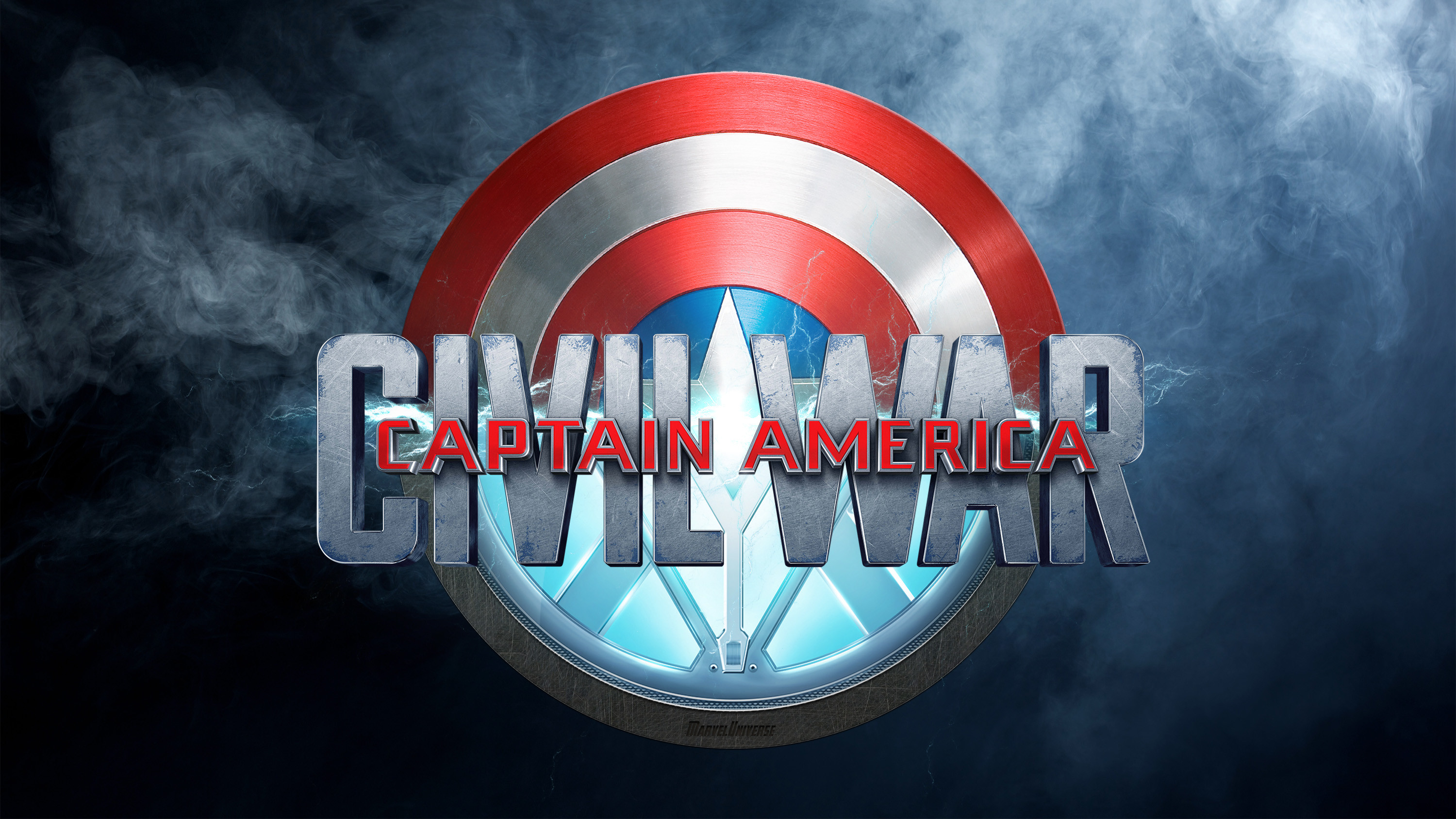 Captain America: Civil War, Logo, Scudo, 2K, sfondo per PC