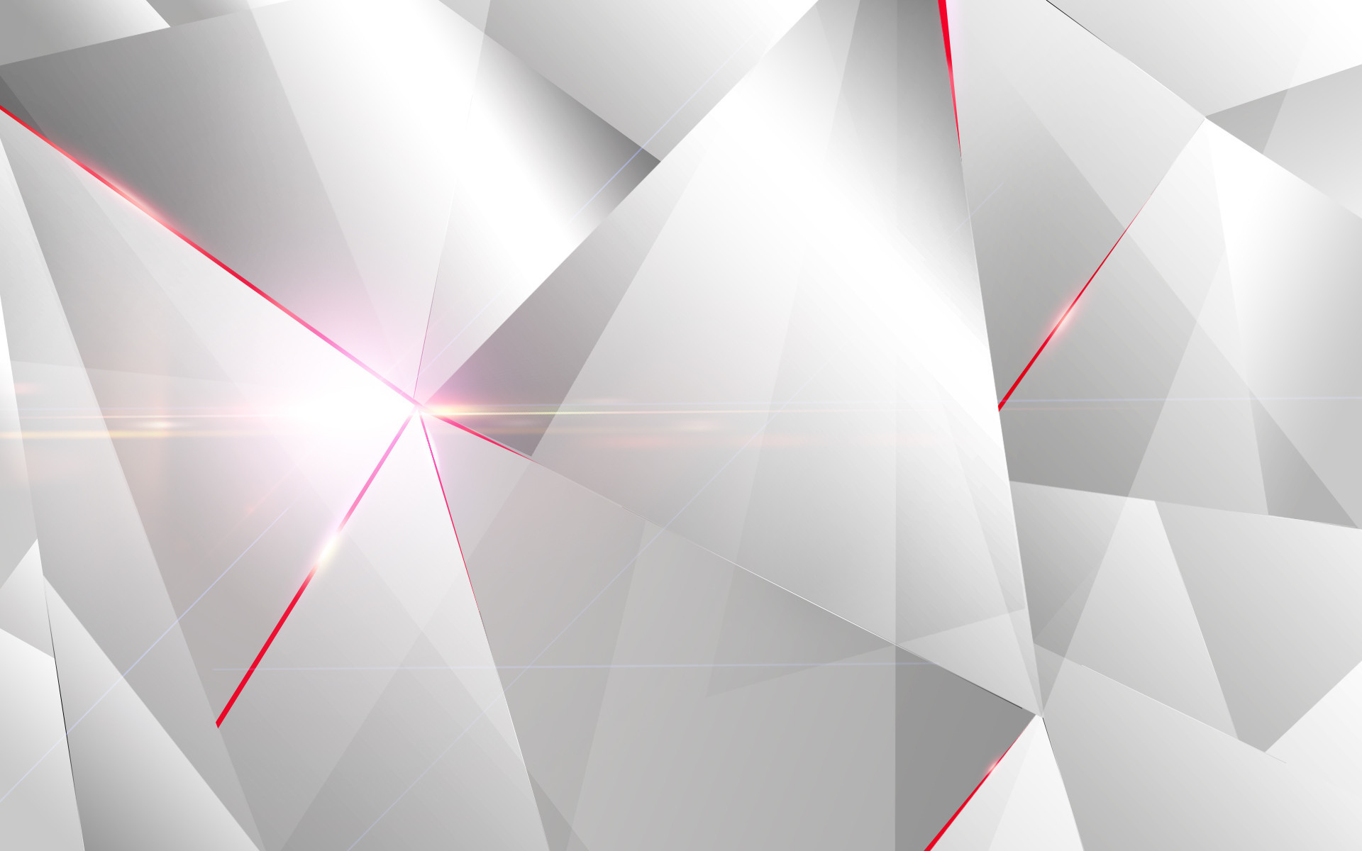 Low poly, Triangoli, Bianco, Grigio, 16:10 Full HD, sfondo widescreen