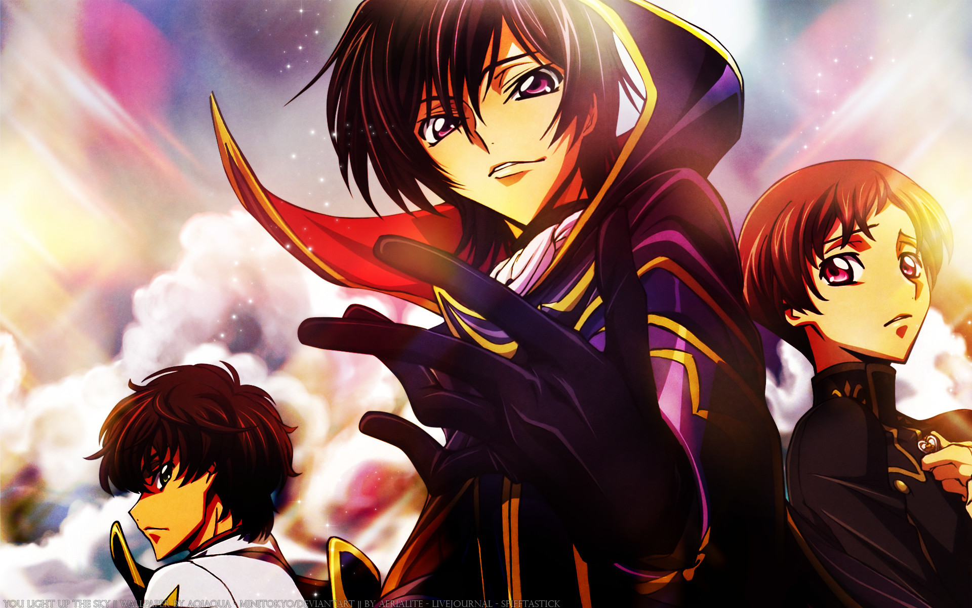 Lelouch Lamperouge, Rolo Lamperouge, Suzaku Kururugi, Code Geass, sfondo MacBook Pro