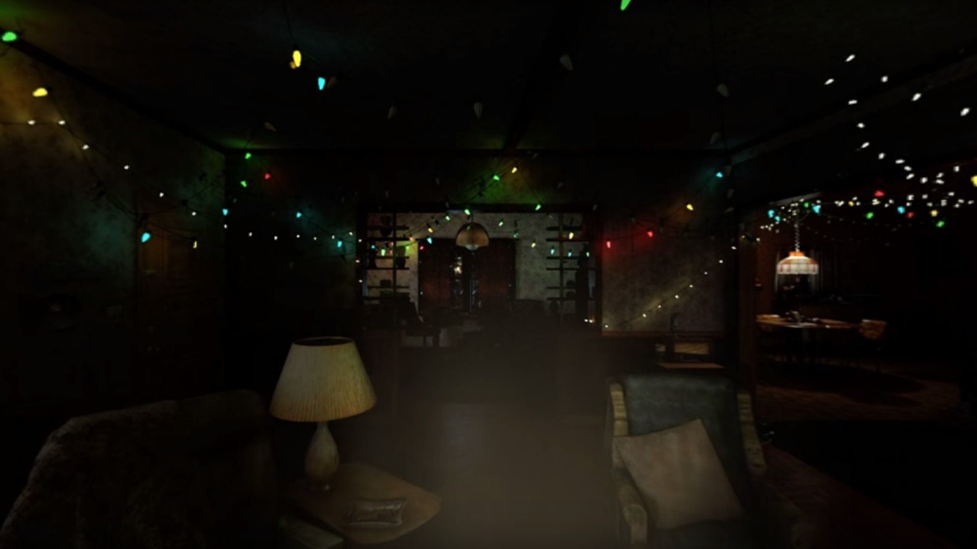 Stranger Things, Luci natalizie, Casa Byers, Interno buio, Full HD, sfondo per PC e portatile