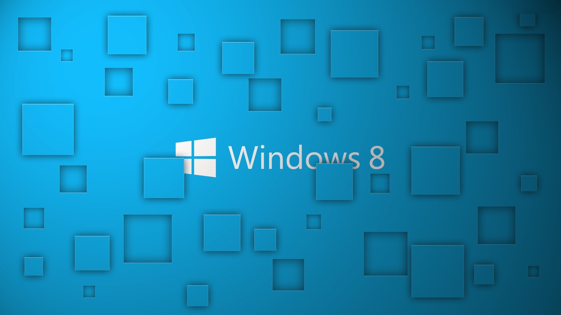 Windows 8, Logo Windows, Quadrati, Azzurro, Full HD 1080p, sfondo desktop