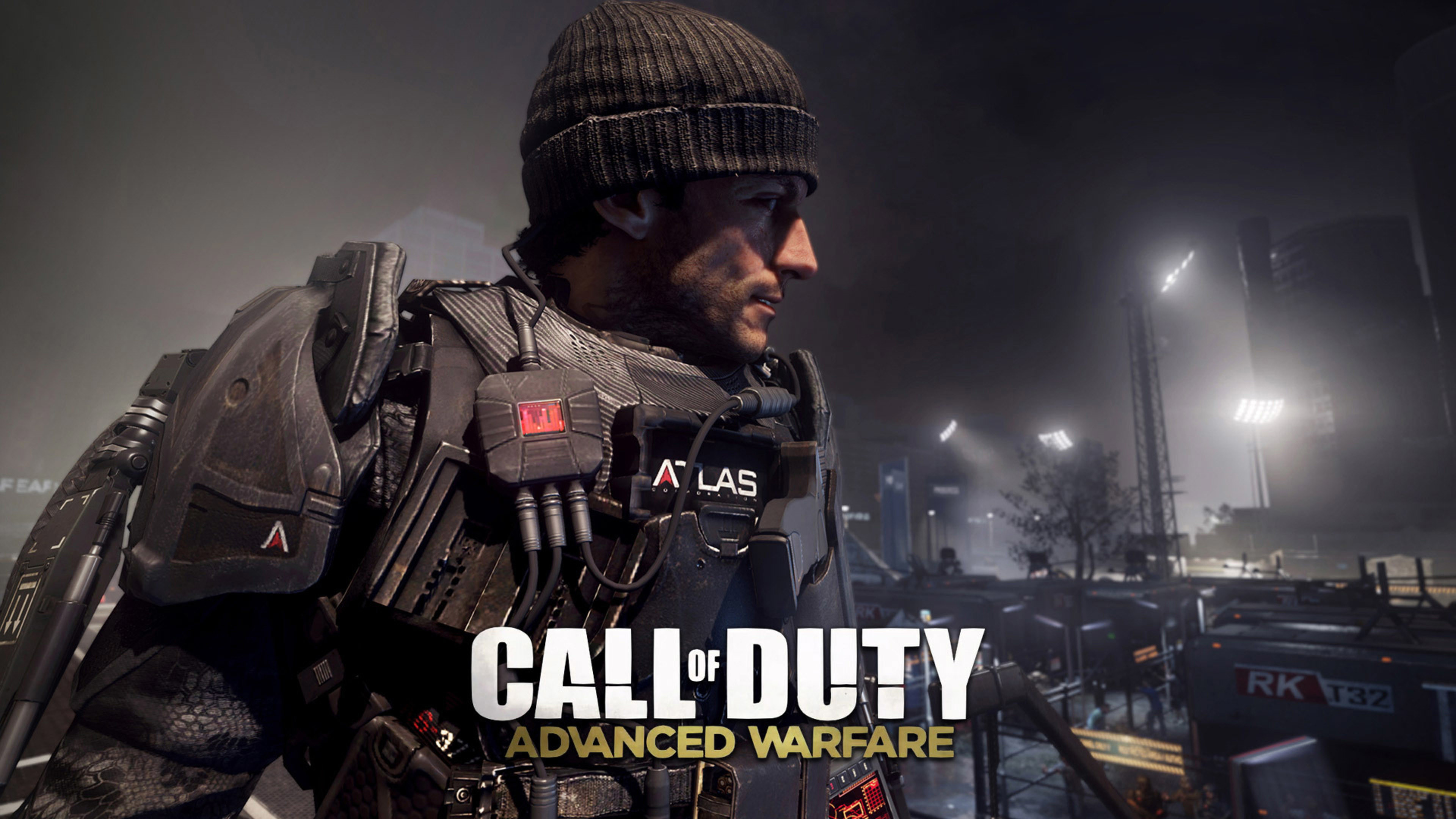 Call of Duty: Advanced Warfare, Kevin Spacey, Logo, Atlas, Notte, sfondo 4K per PC