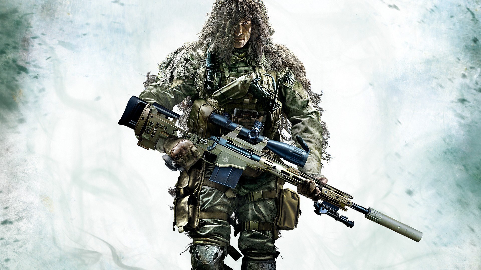 Sniper: Ghost Warrior, Cecchino, Ghillie suit, Fucile, 1920x1080, immagine di sfondo
