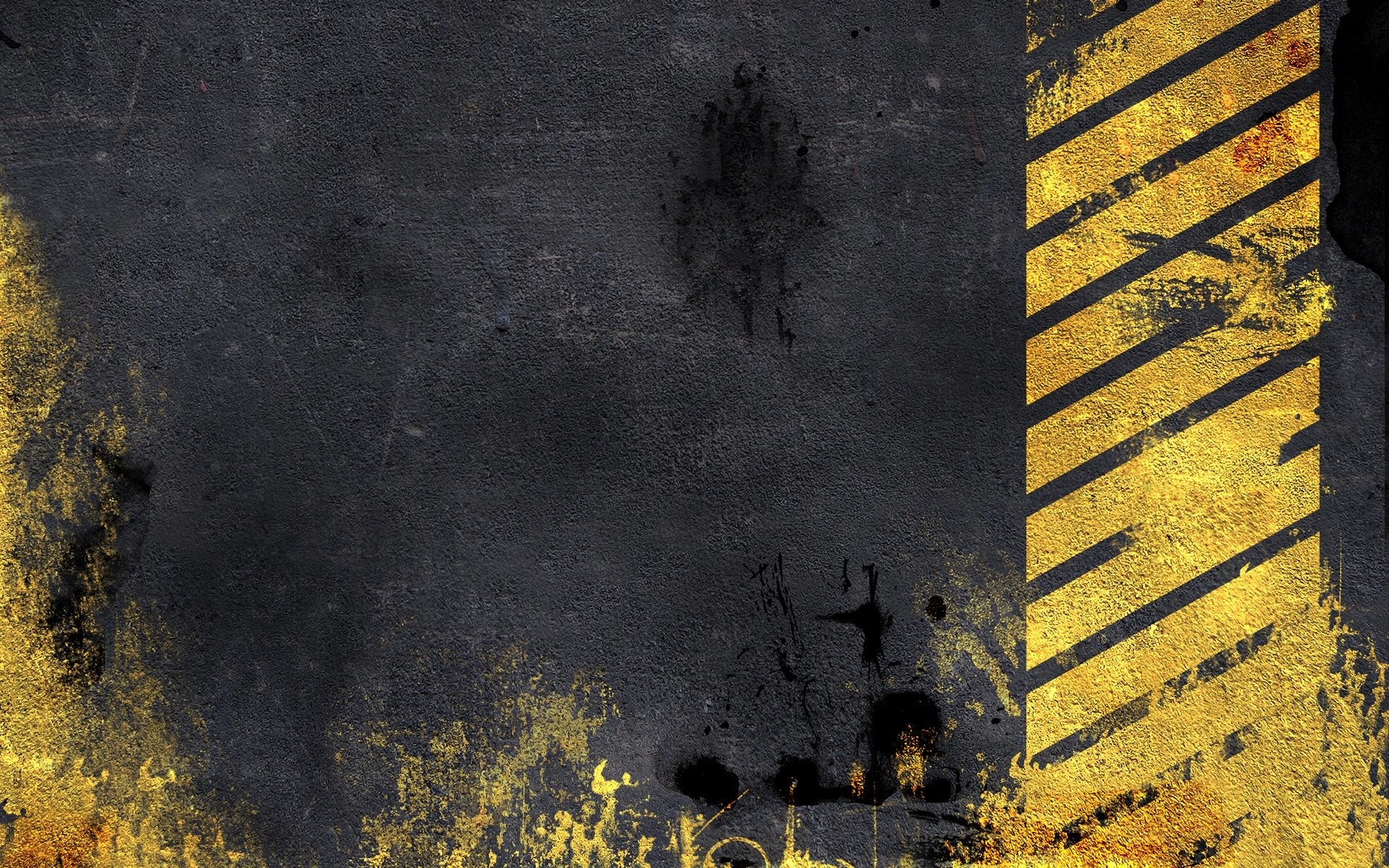 Texture grunge, Strisce gialle, Metallo, 1920x1200, sfondo per PC