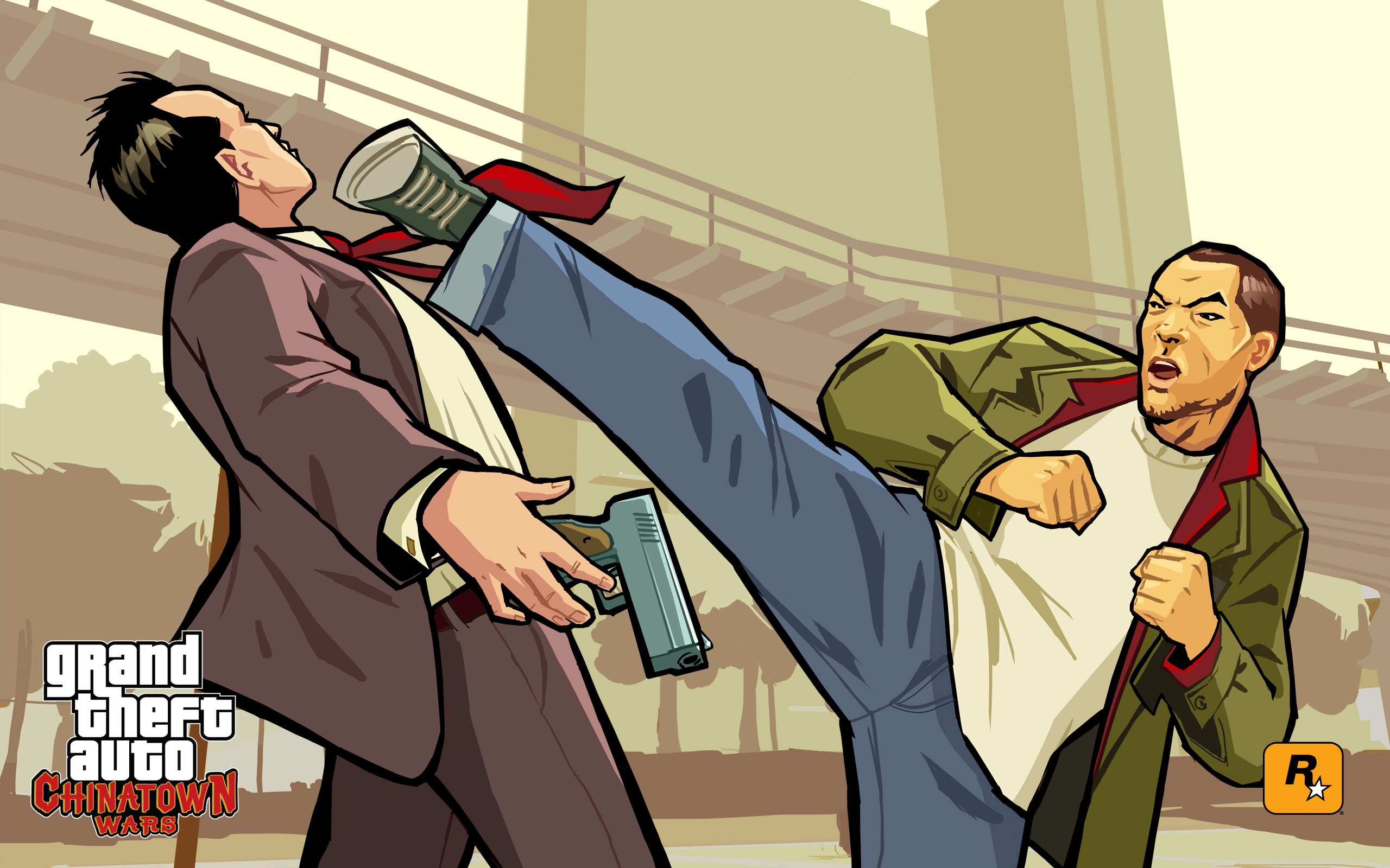 Grand Theft Auto: Chinatown Wars, Calcio volante, Pistola, 2K, sfondo Windows 11
