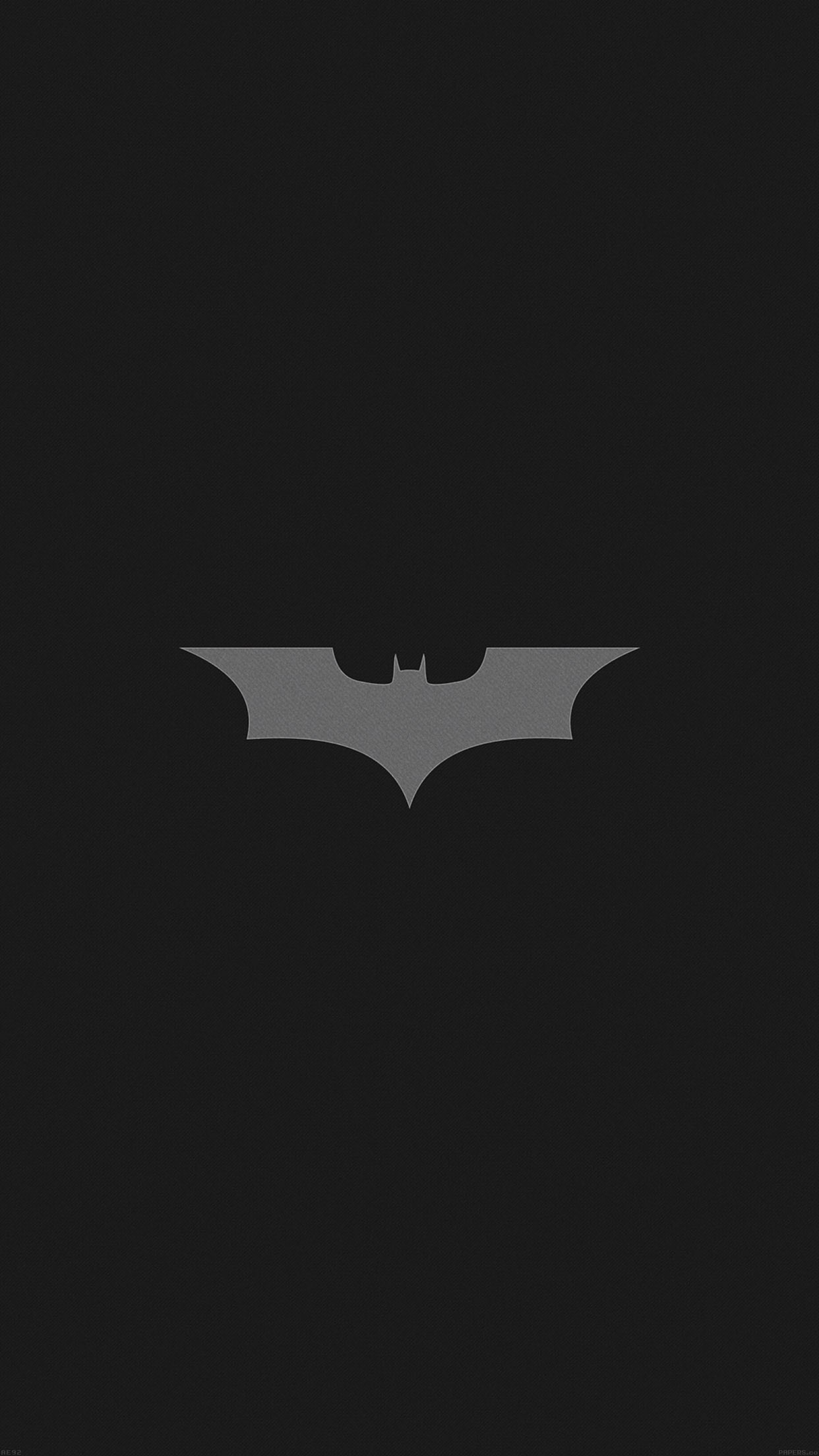Batman, Simbolo di Batman, Sfondo grigio scuro, Minimalista, 1242x2208, schermata di blocco iPhone