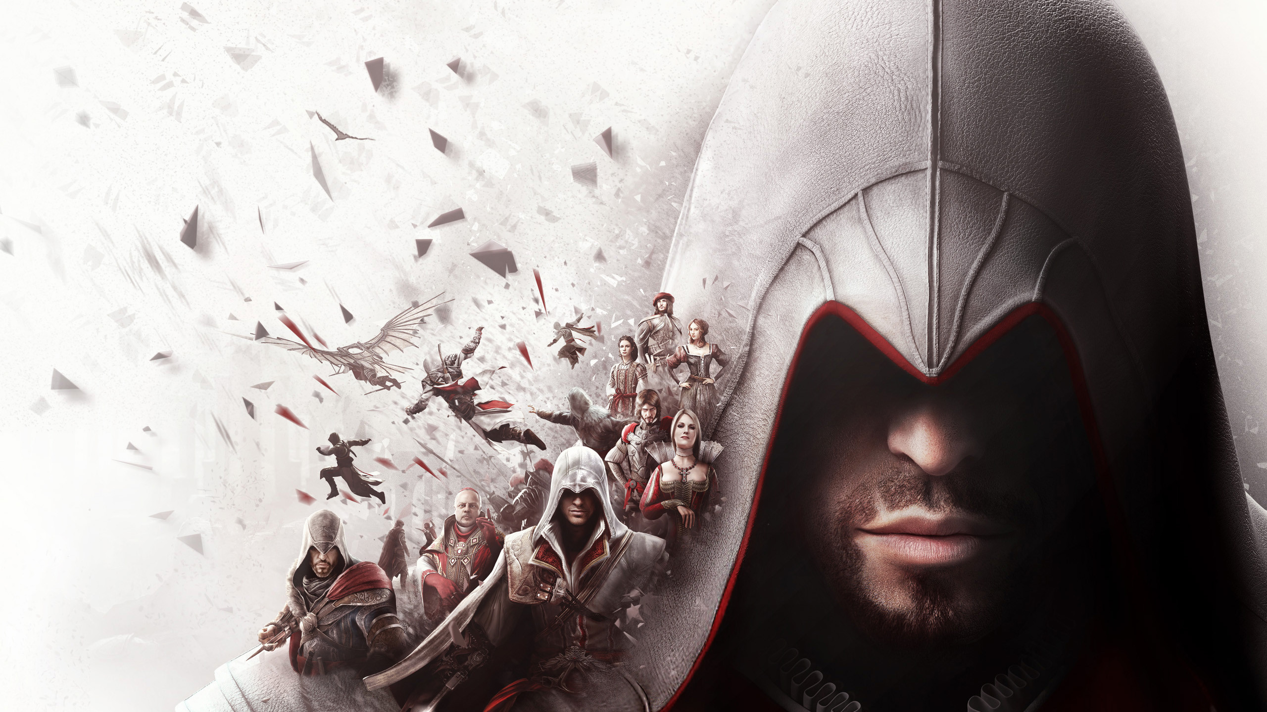 Ezio Auditore da Firenze, Assassin's Creed: Brotherhood, Cappuccio, Primo piano, sfondo desktop