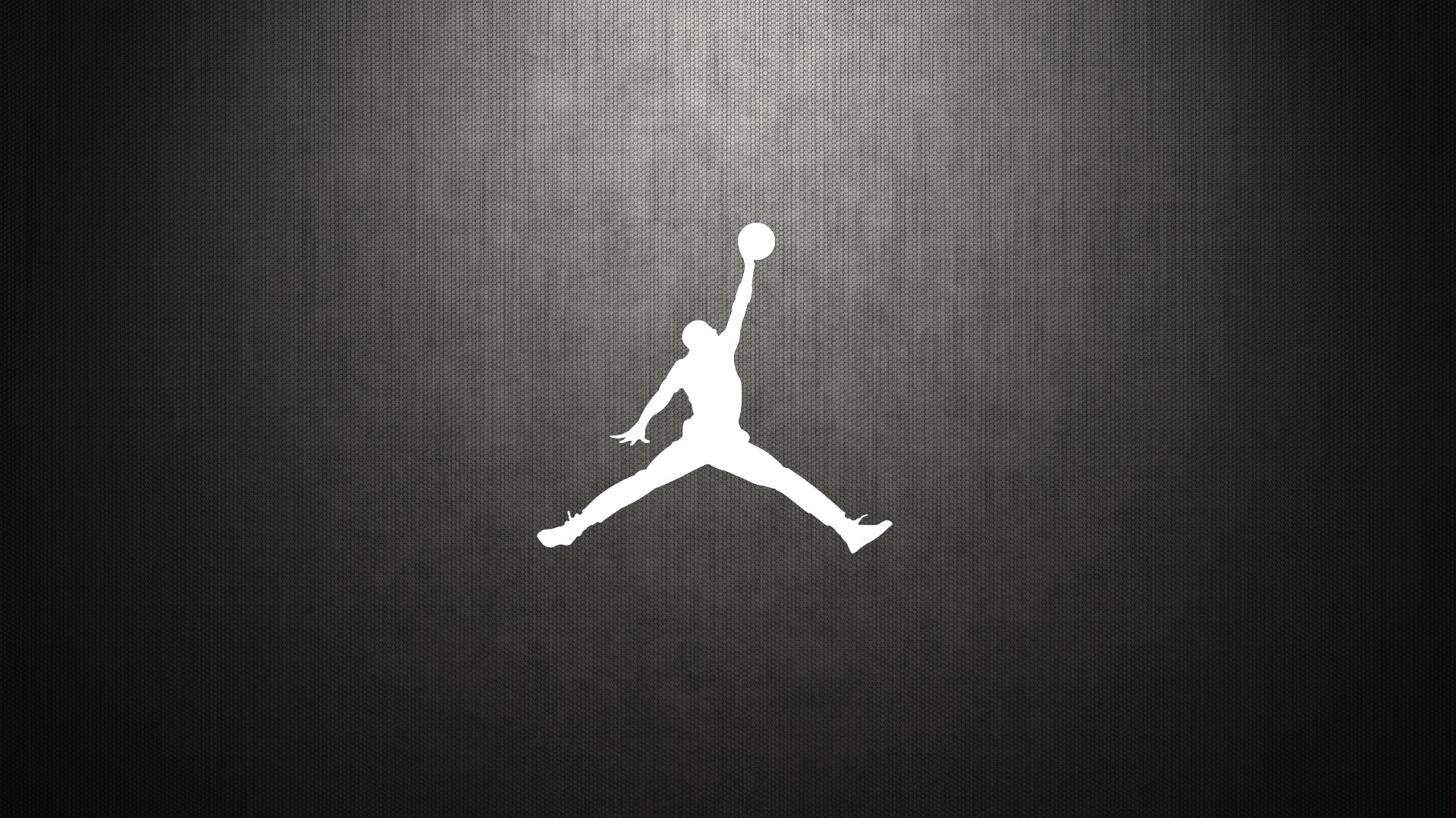 Jumpman, Air Jordan, Logo, Sfondo grigio, 16:9 Full HD, wallpaper widescreen