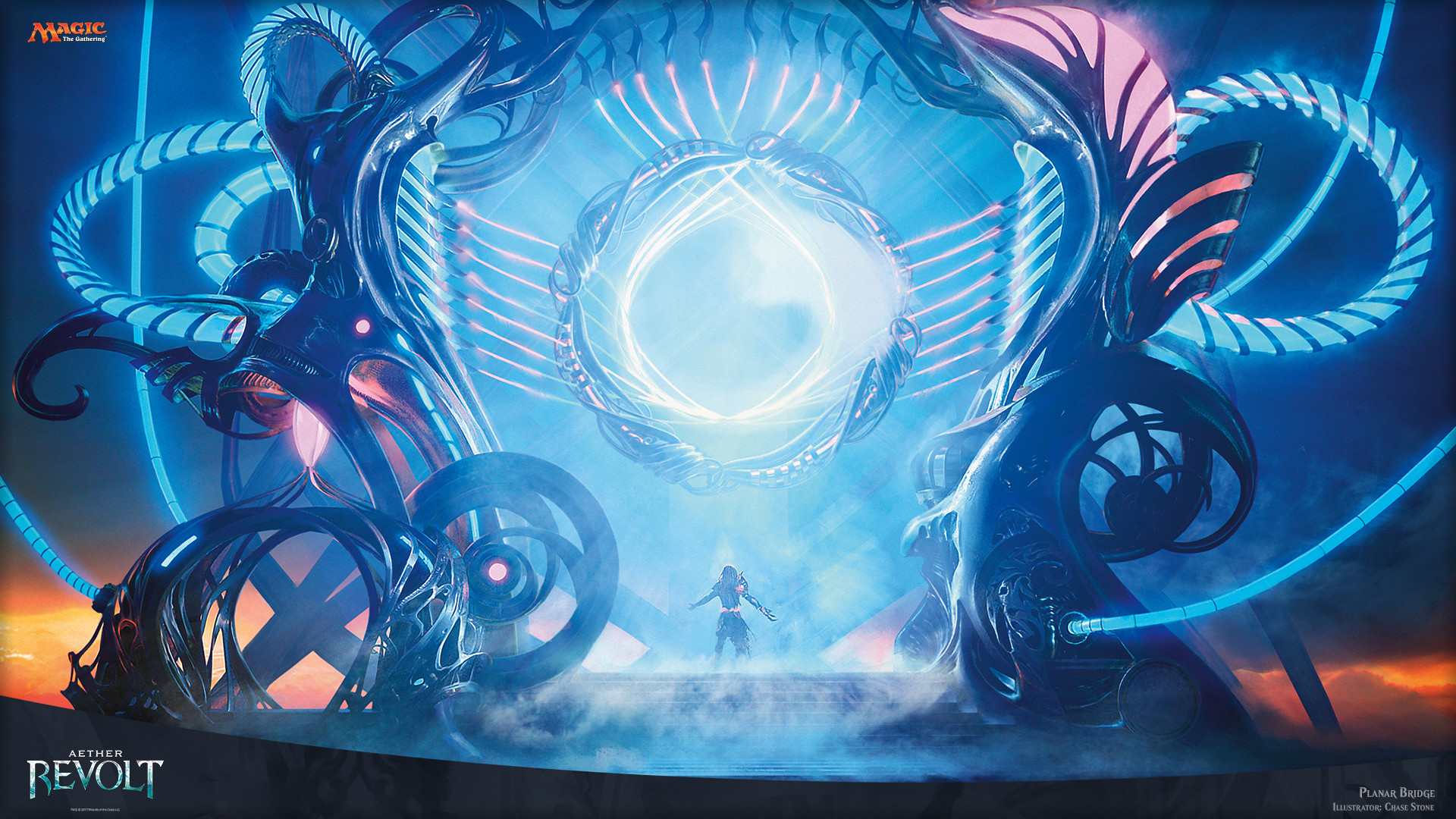 Aether Revolt, MTG, Macchina, Blu, Full HD, sfondo per PC