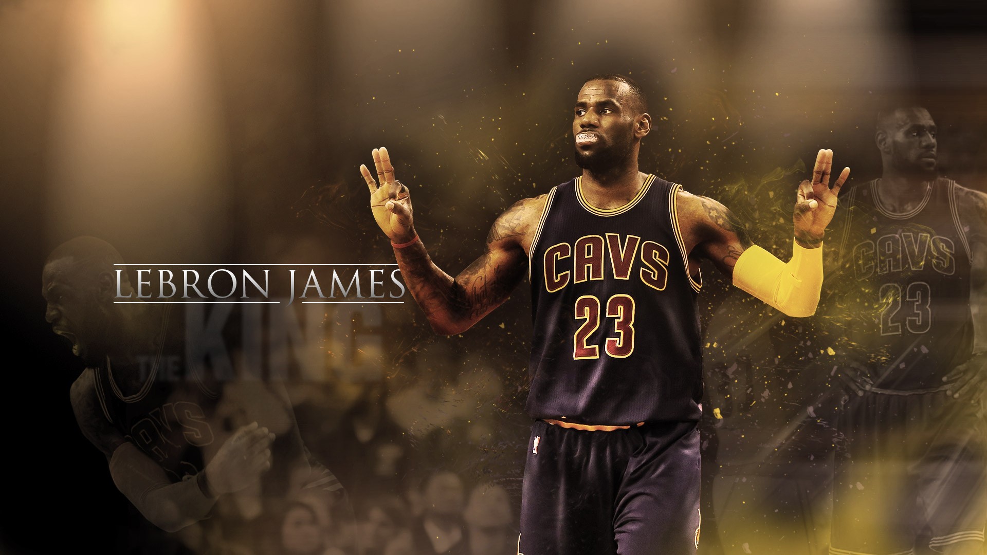LeBron James, Cleveland Cavaliers, Maglia nera, Numero 23, Full HD, sfondo Windows 11