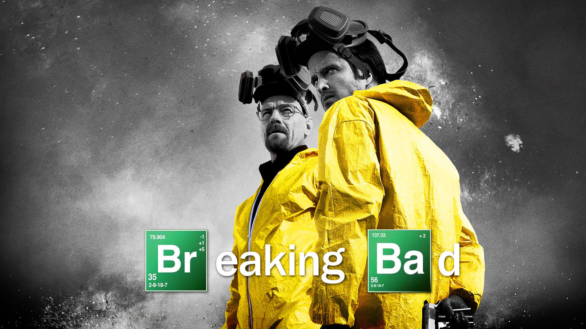 Walter White, Jesse Pinkman, Breaking Bad, Logo, Tuta gialla, Full HD, sfondo desktop