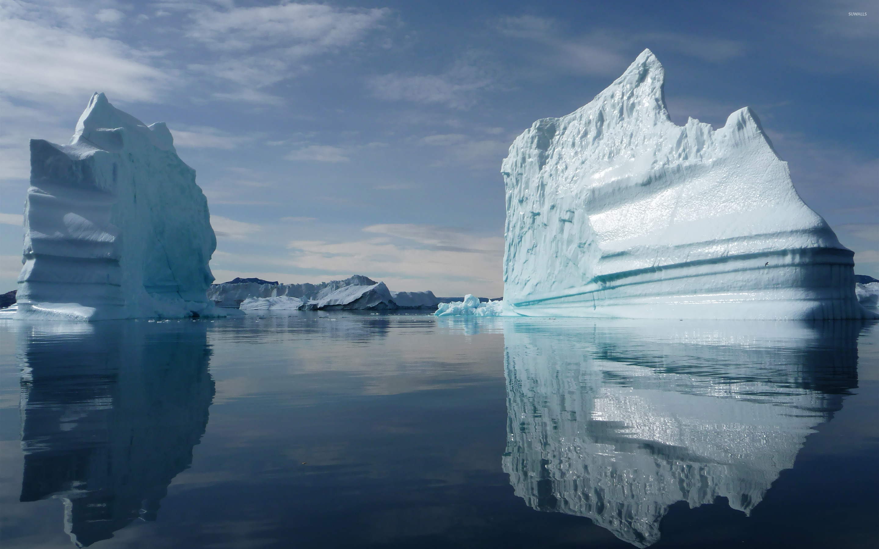 Islanda, Iceberg, Riflesso, 2880x1800, sfondo MacBook Pro
