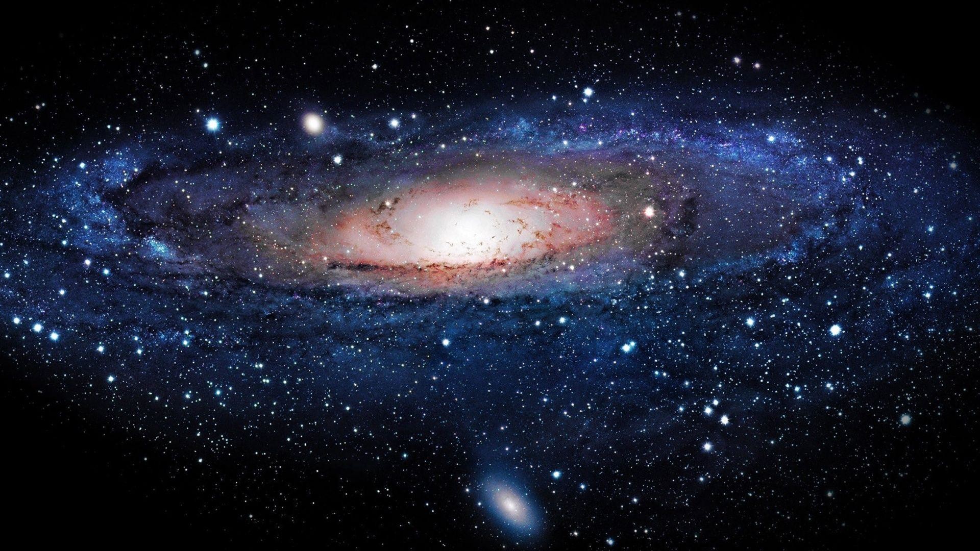 Galassia di Andromeda, M31, Galassia a spirale, Stelle, Full HD, sfondo per portatile