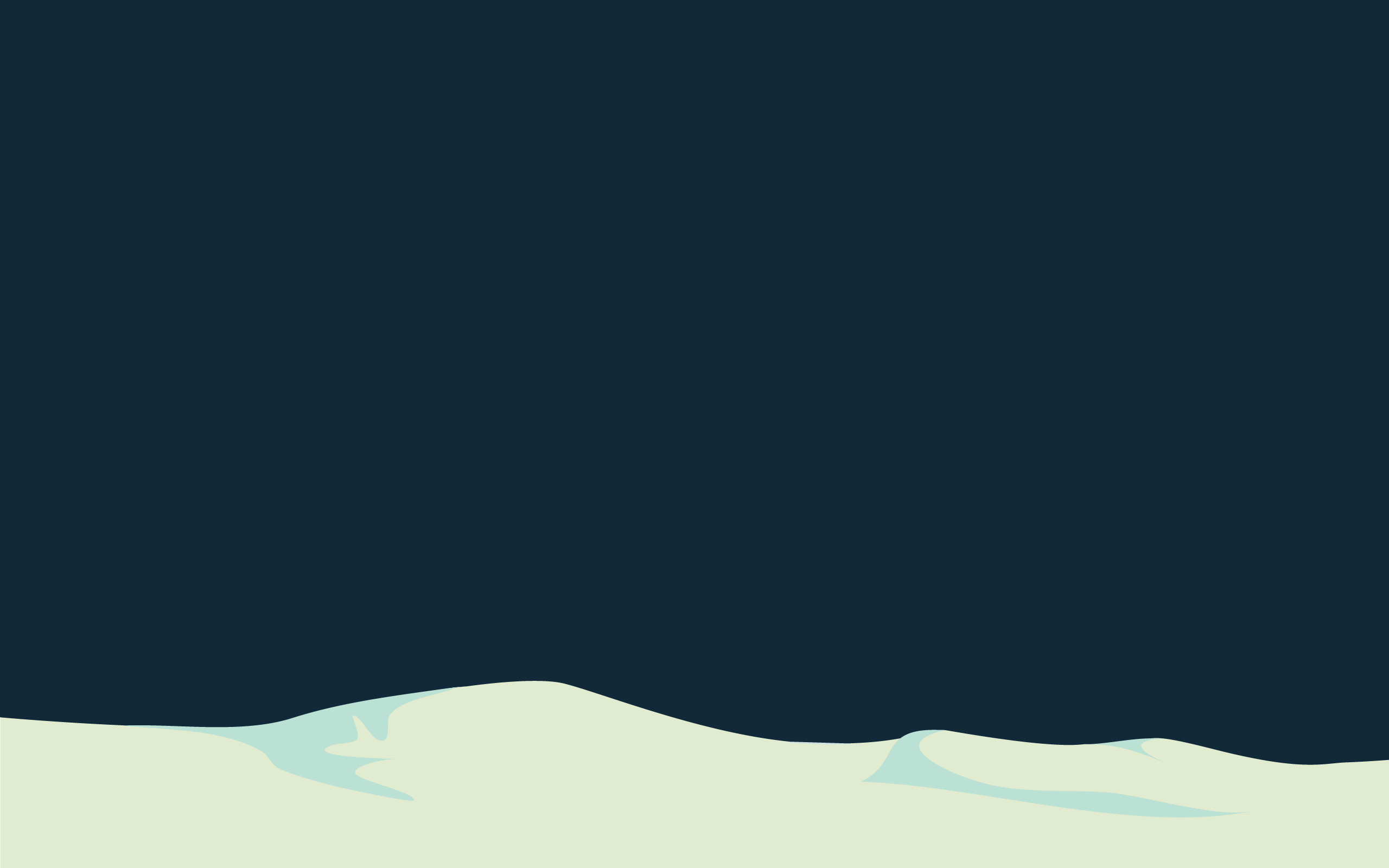 Neve, Colline, Cielo scuro, Minimalismo, 2K 1600p, sfondo desktop