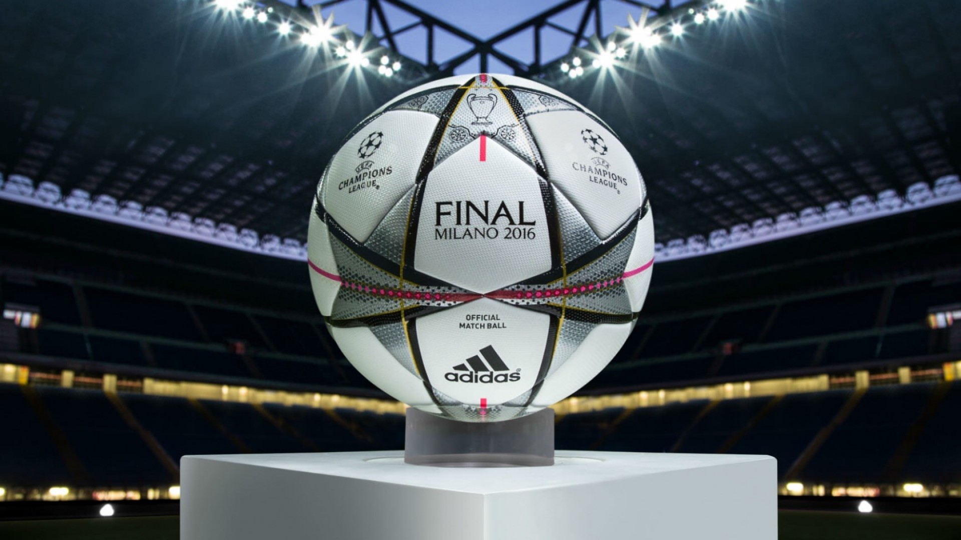 Adidas Finale Milano, Pallone ufficiale, Finale Milano 2016, Stadio, sfondo Windows 11