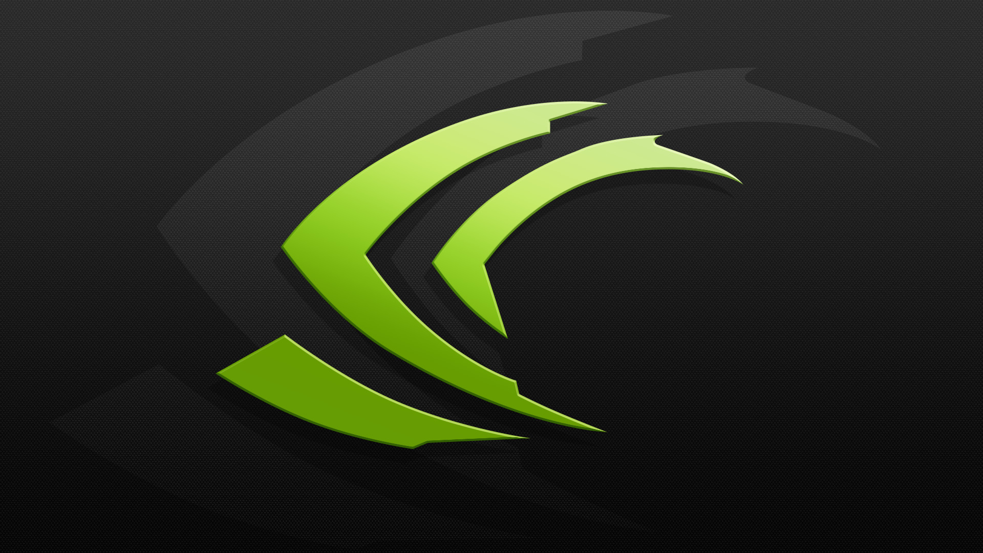 Nvidia, Logo, Verde lime, Sfondo scuro, Full HD, wallpaper per PC