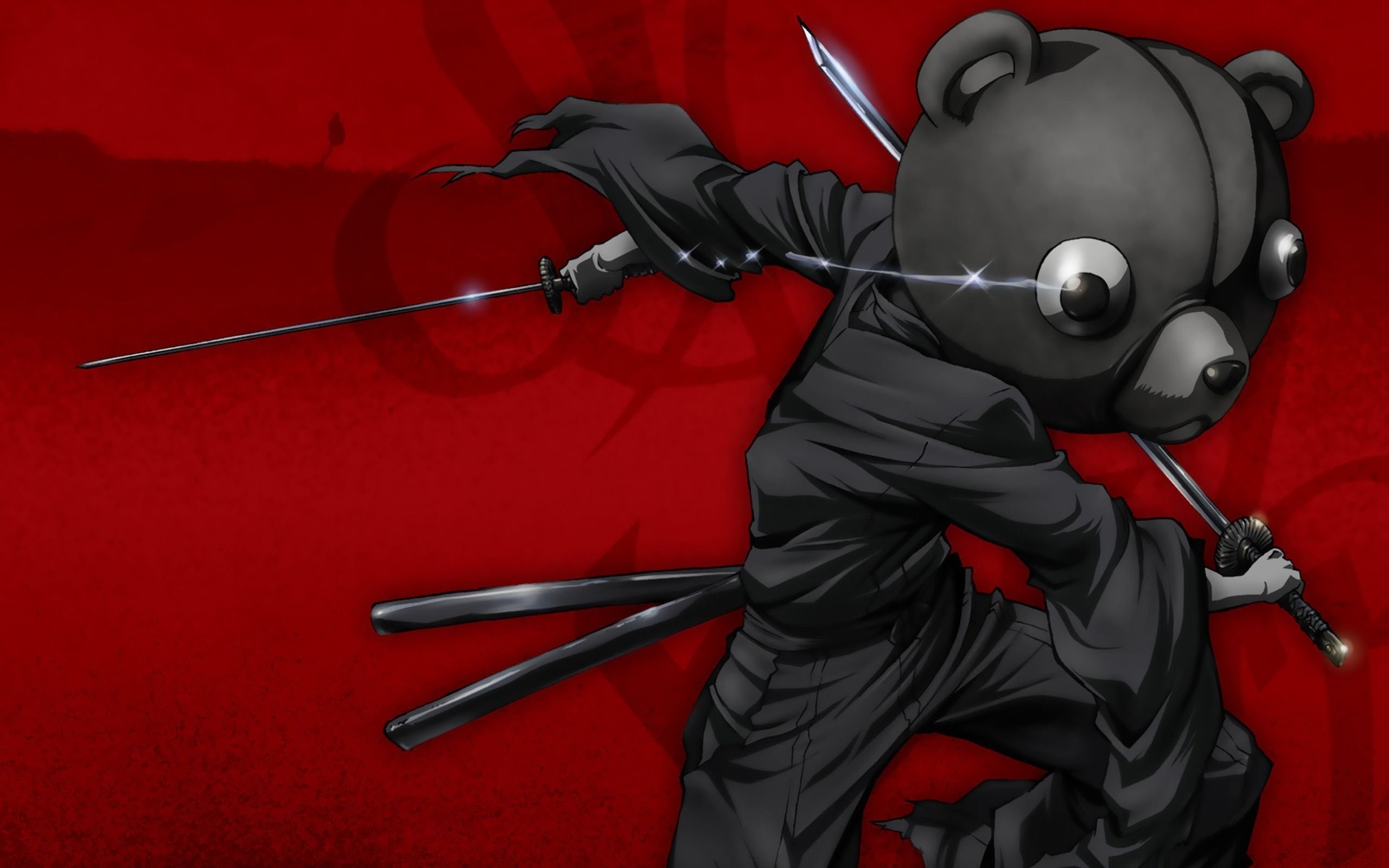 Afro Samurai, Kuma, Katane, Rosso, 2560x1600, immagine di sfondo
