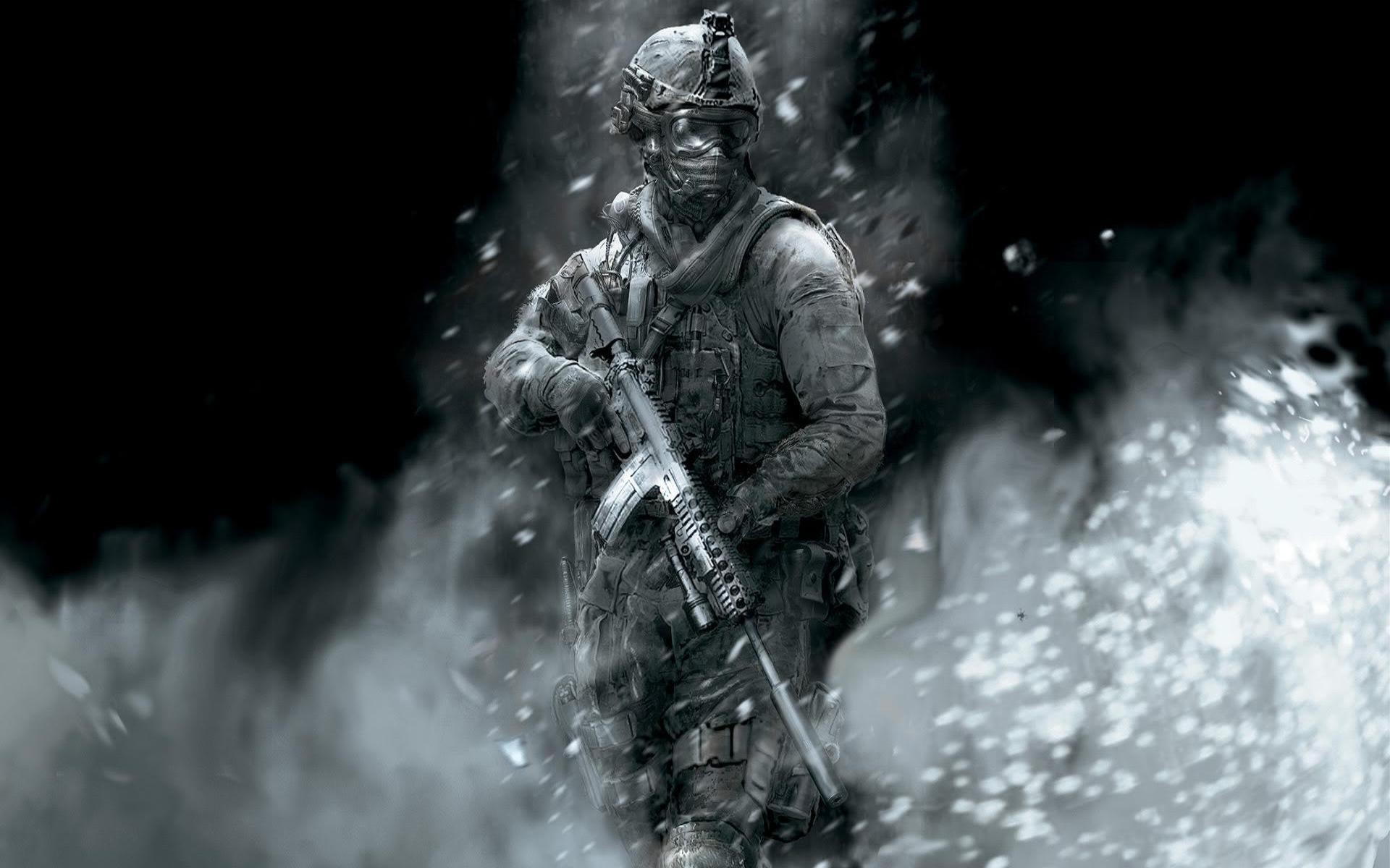 Call of Duty, Soldato, Acqua, Spruzzi, 1920x1200, sfondo per PC