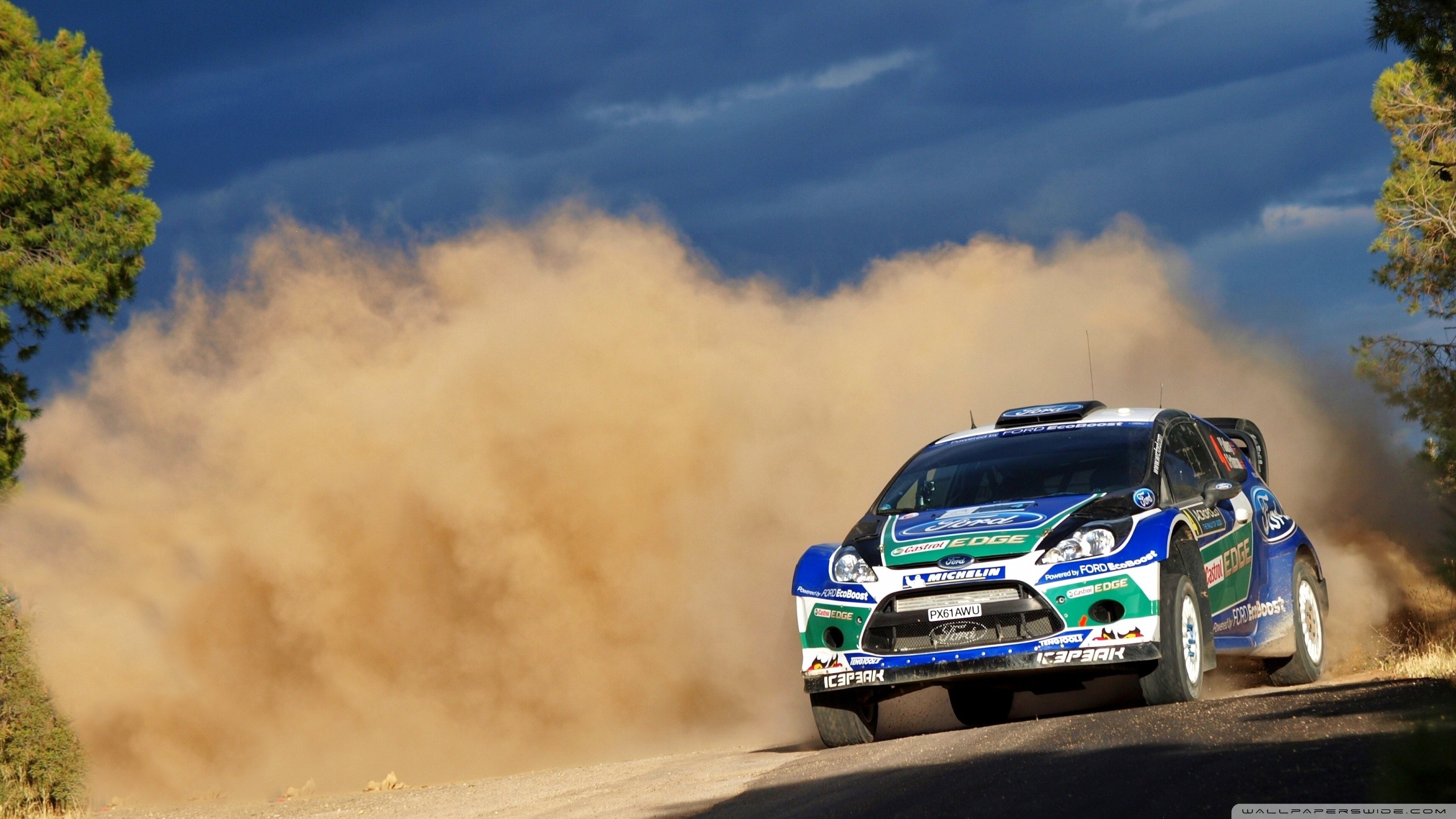 Ford Fiesta RS WRC, Polvere, Sterrato, WRC, 2560x1440, sfondo per PC
