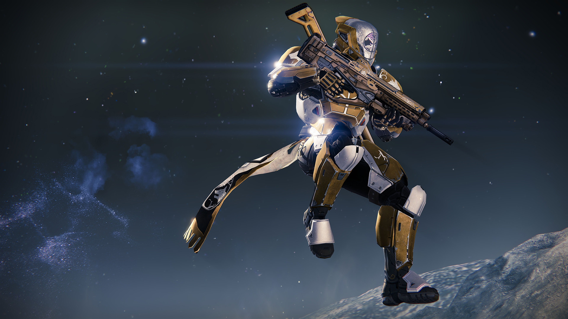 Destiny, Titano, Salto, Fucile, Spazio, Full HD, sfondo per portatile