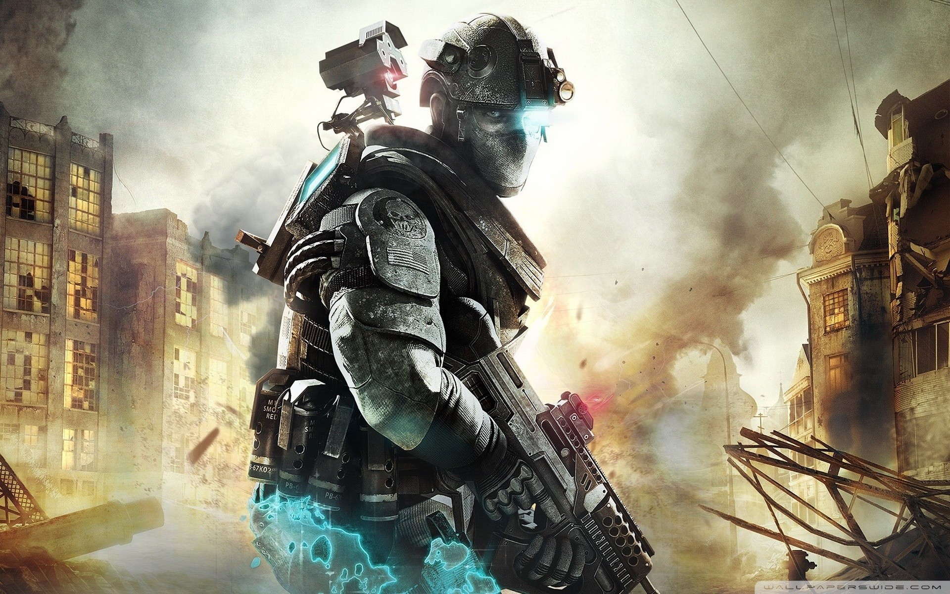 Ghost Recon: Future Soldier, Tom Clancy's, Soldato, Città, Full HD, wallpaper per computer
