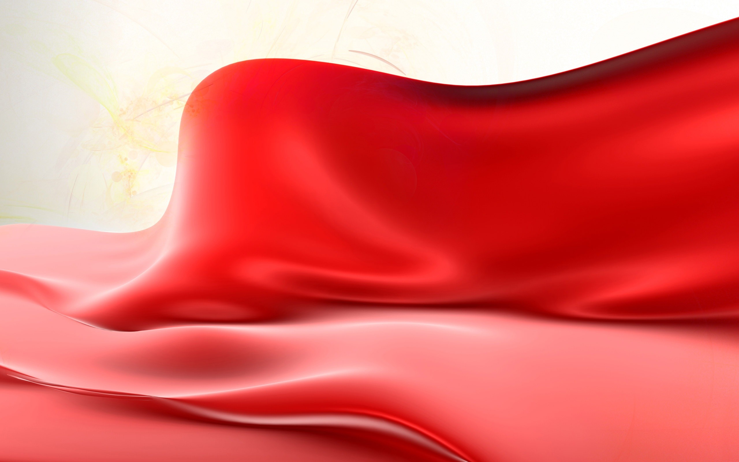Tessuto rosso, Seta, Onde, Rosso e bianco, 2K, sfondo Windows 11