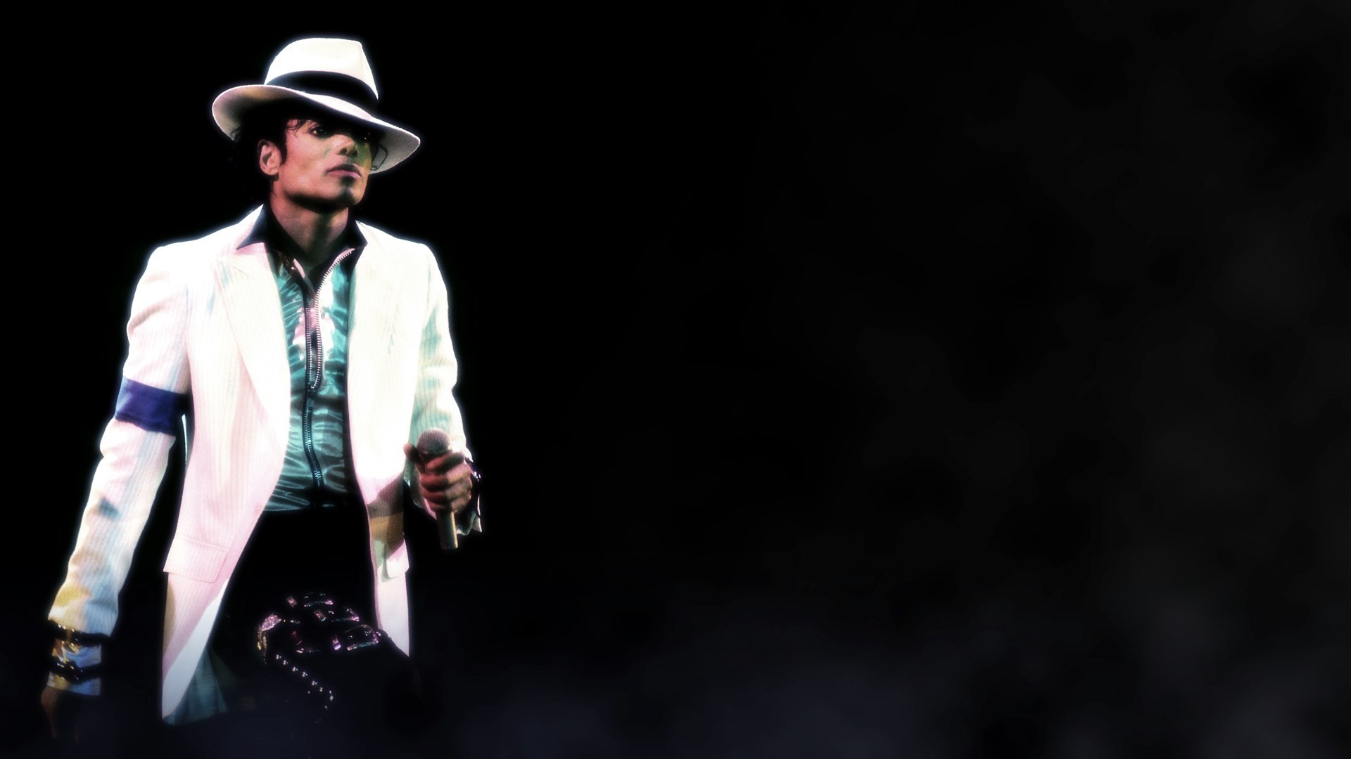 Michael Jackson, Smooth Criminal, Abito bianco, Cappello fedora, sfondo desktop 1920x1080