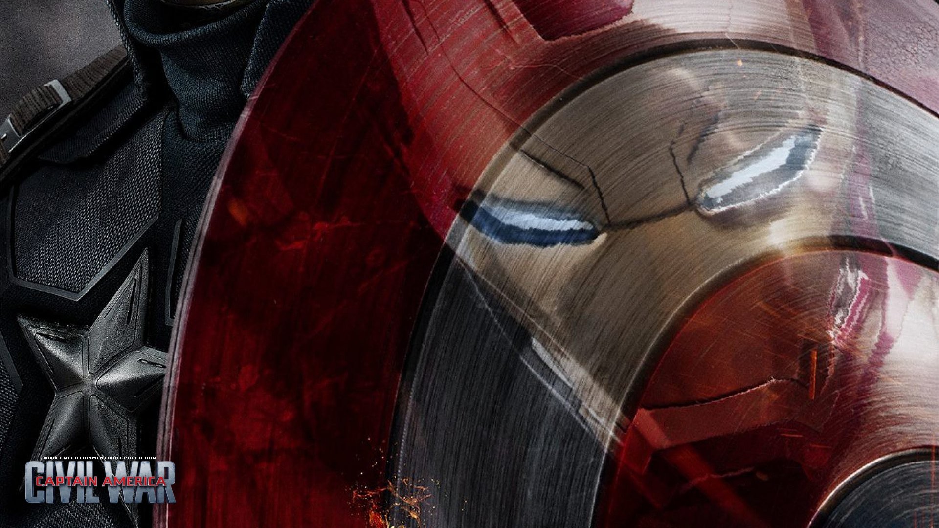 Scudo di Captain America, Elmo di Iron Man, Captain America: Civil War, Primo piano, wallpaper desktop