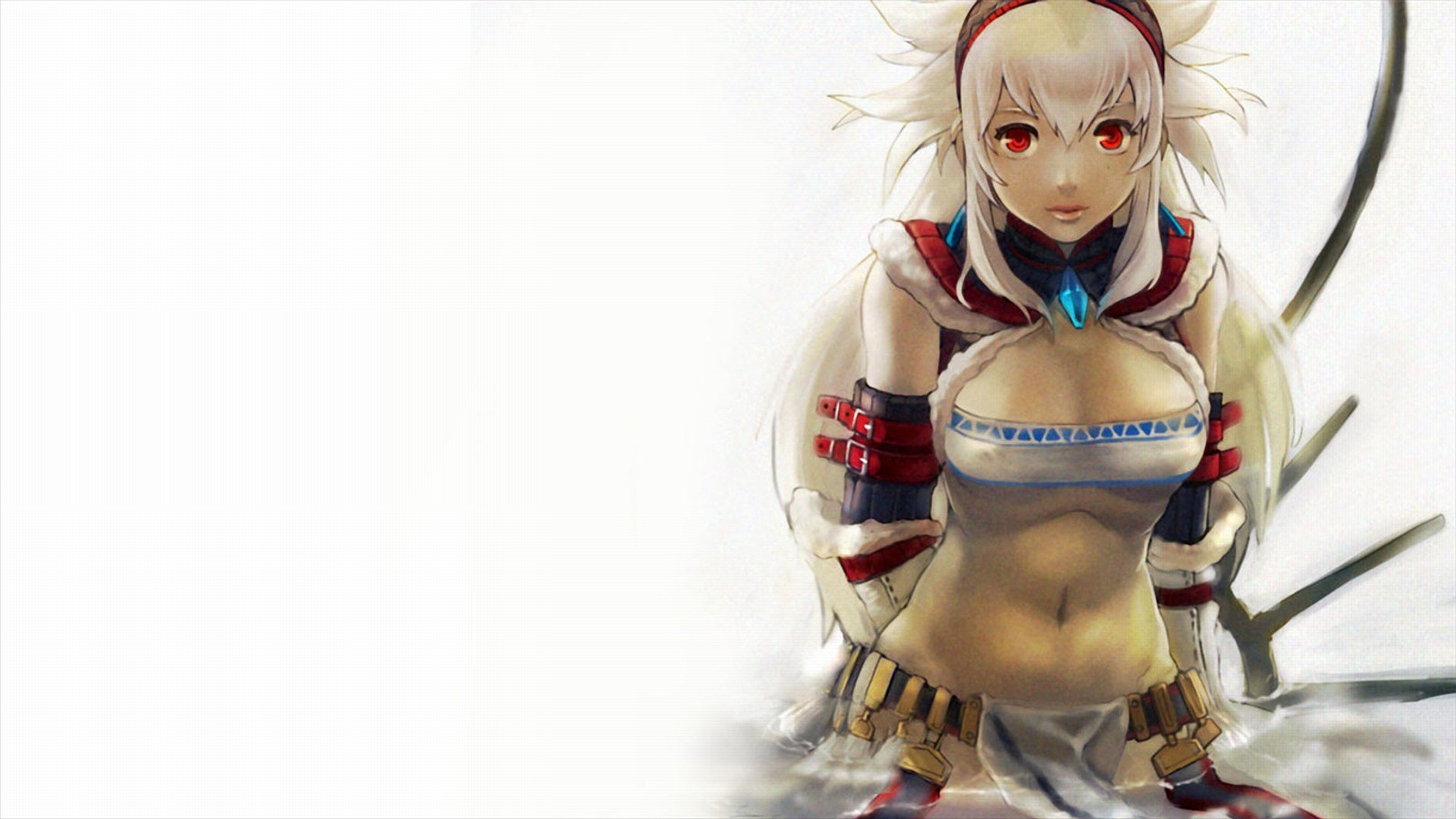 Monster Hunter, Armatura Kirin, Cacciatrice, Sfondo bianco, 4K, wallpaper per computer