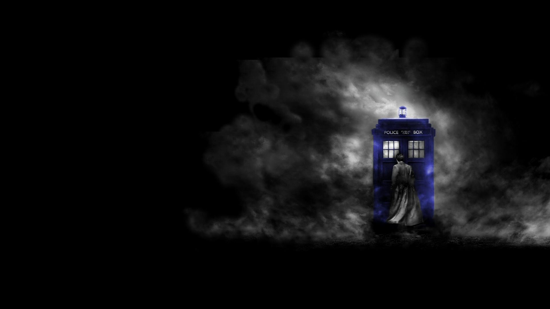 TARDIS, Doctor Who, Fumo, Nero, Full HD 1080p, sfondo desktop