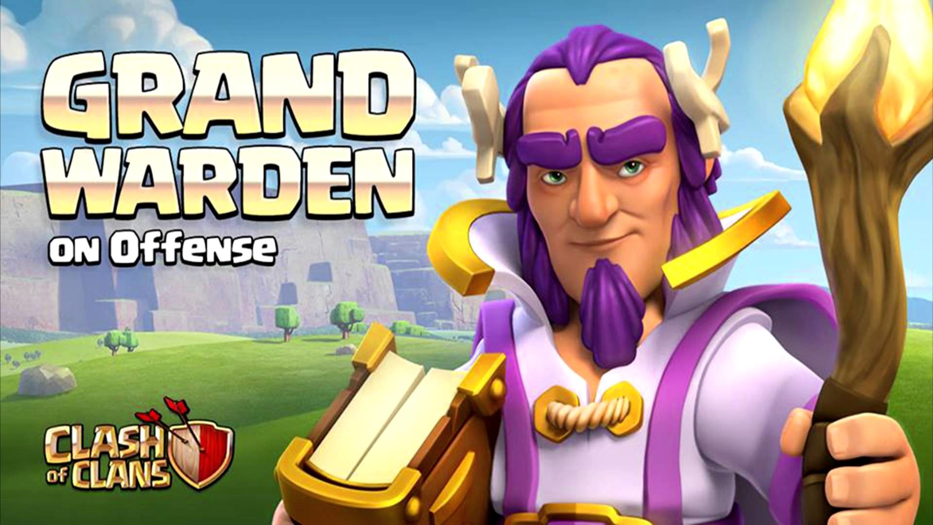 Gran Guardiano, Grand Warden, Clash of Clans, Libro, Bastone, Full HD, sfondo per portatile