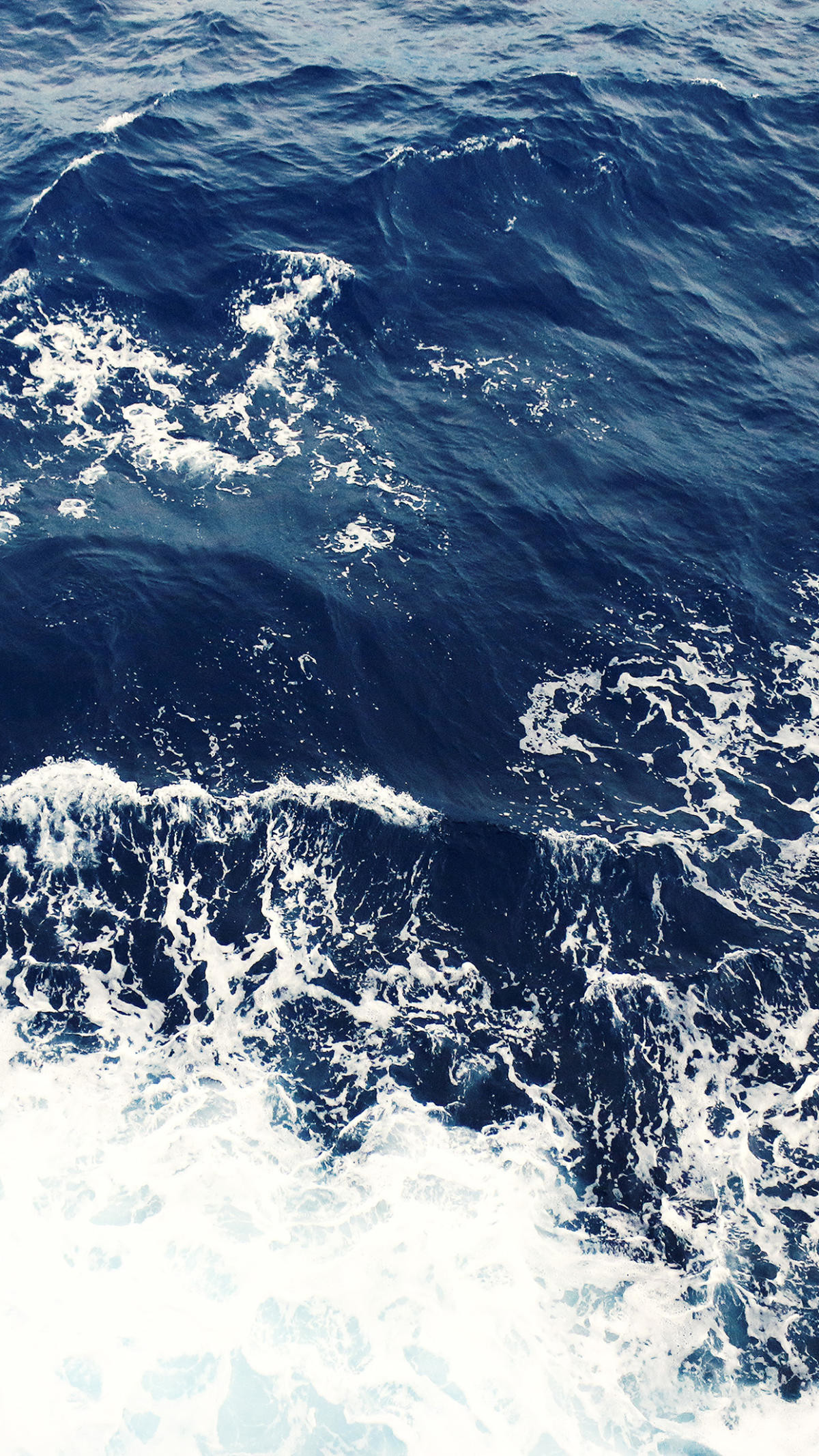 Onde, Mare, Schiuma, Blu, sfondo schermata di blocco iPhone 4K