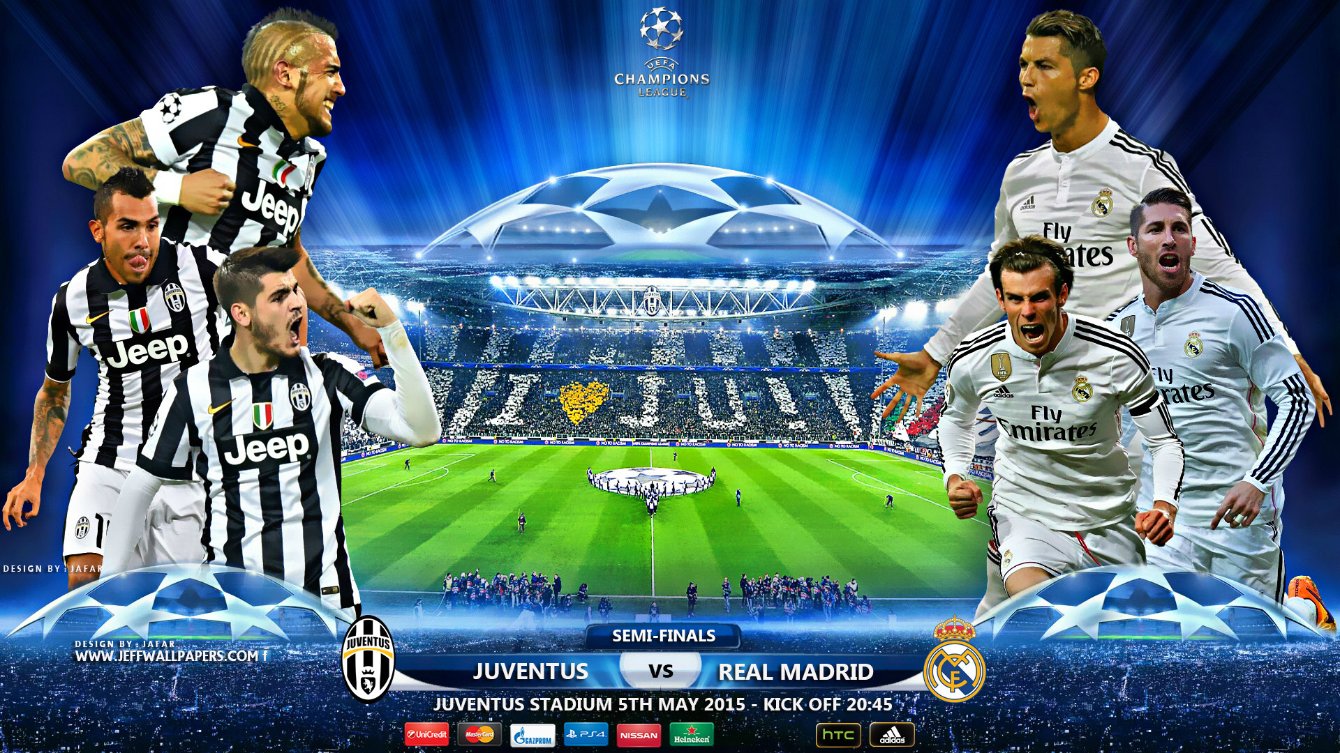 Juventus, Real Madrid, Cristiano Ronaldo, Champions League, Juventus Stadium, sfondo desktop