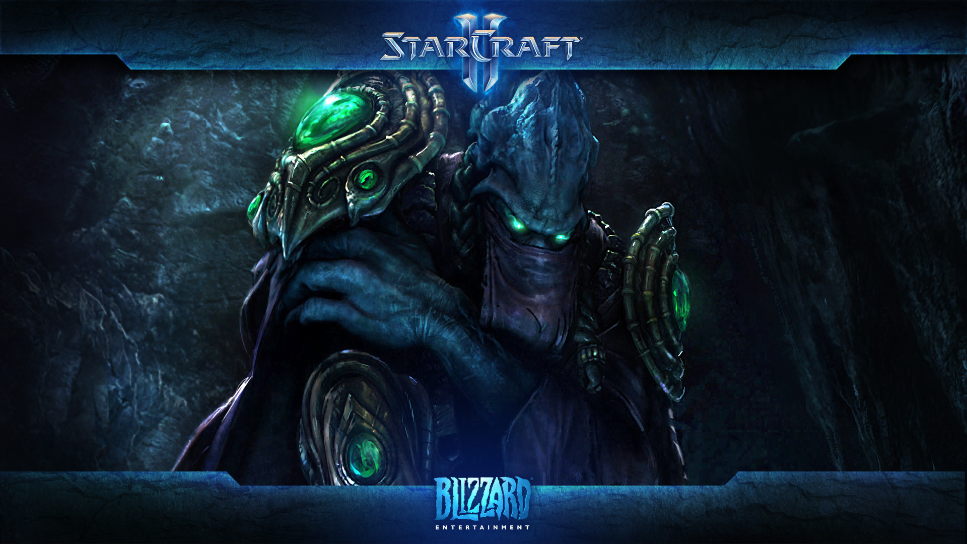 Zeratul, StarCraft II, Protoss, Blizzard Entertainment, Logo, Full HD, wallpaper per portatile