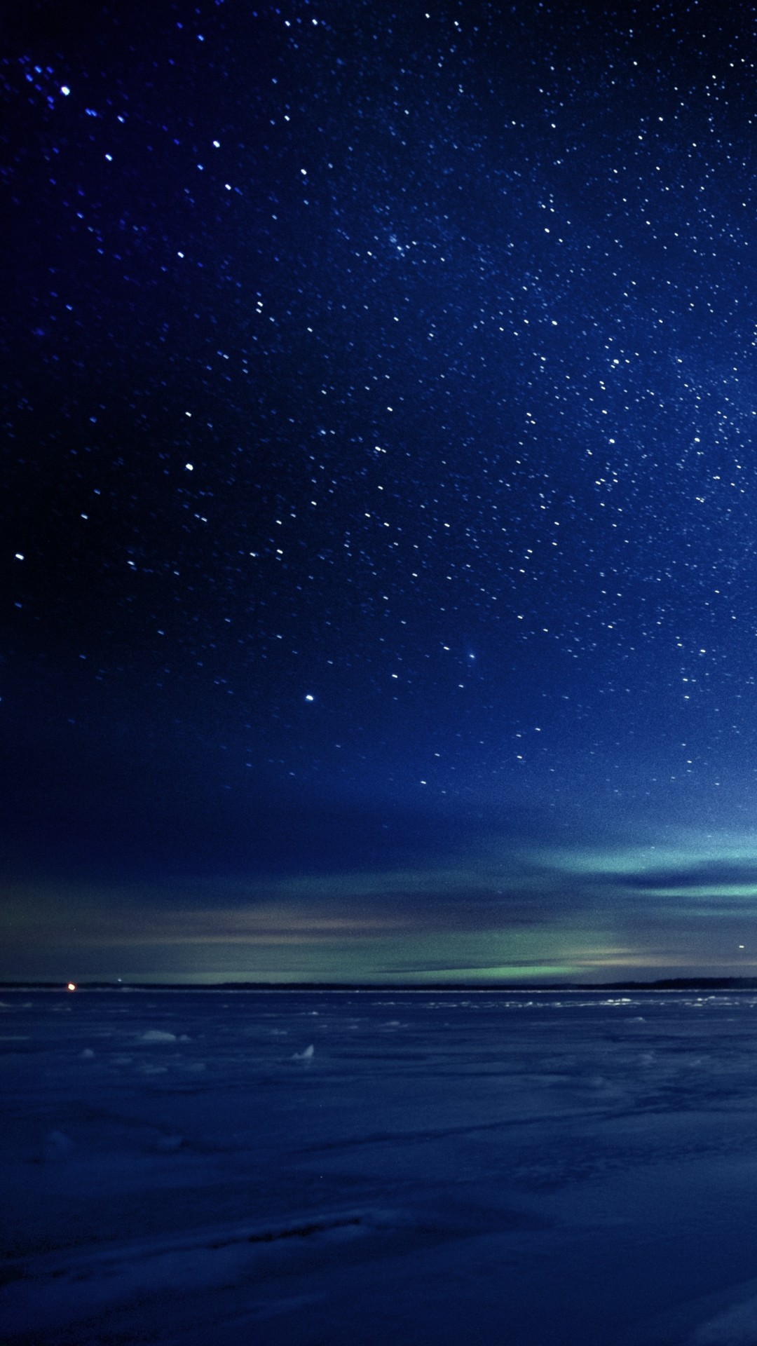 Cielo stellato, Aurora, Mare, Blu, 1080x1920, schermata di blocco iPhone