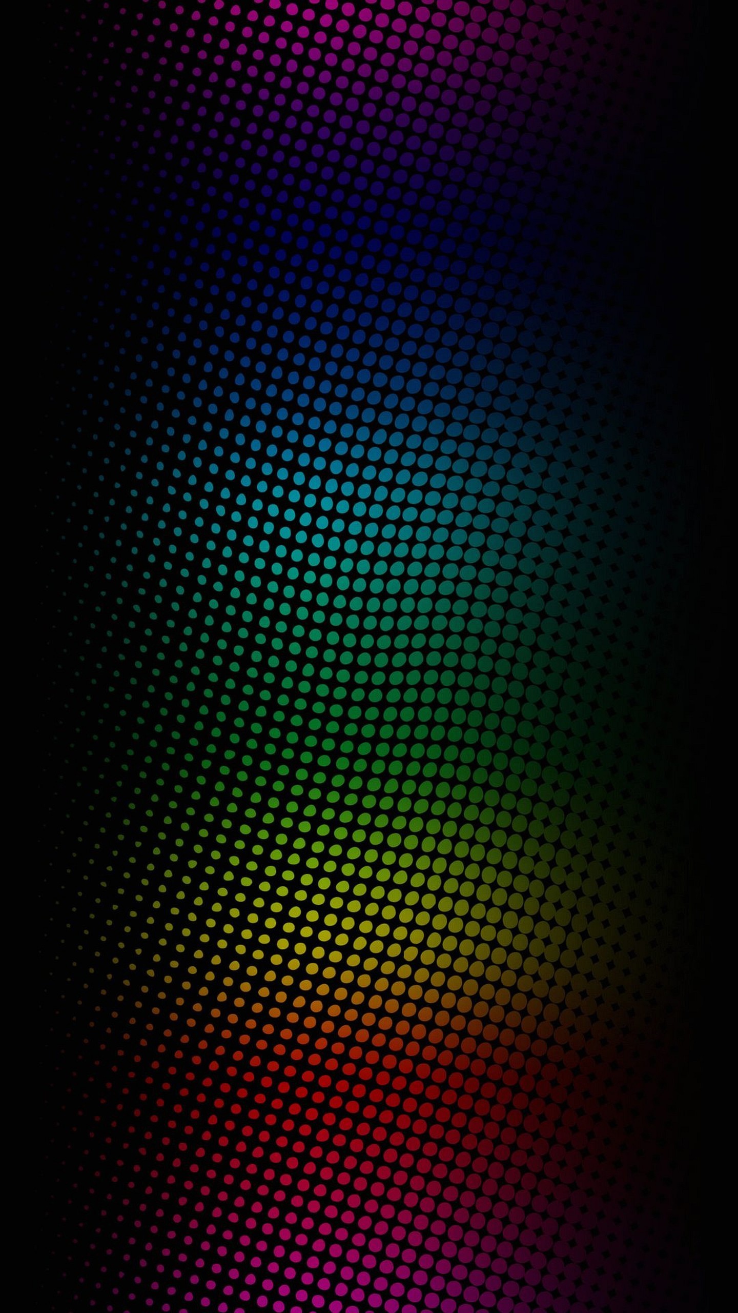 Puntini, Arcobaleno, Nero, Astratto, Sfumatura, wallpaper LG G3