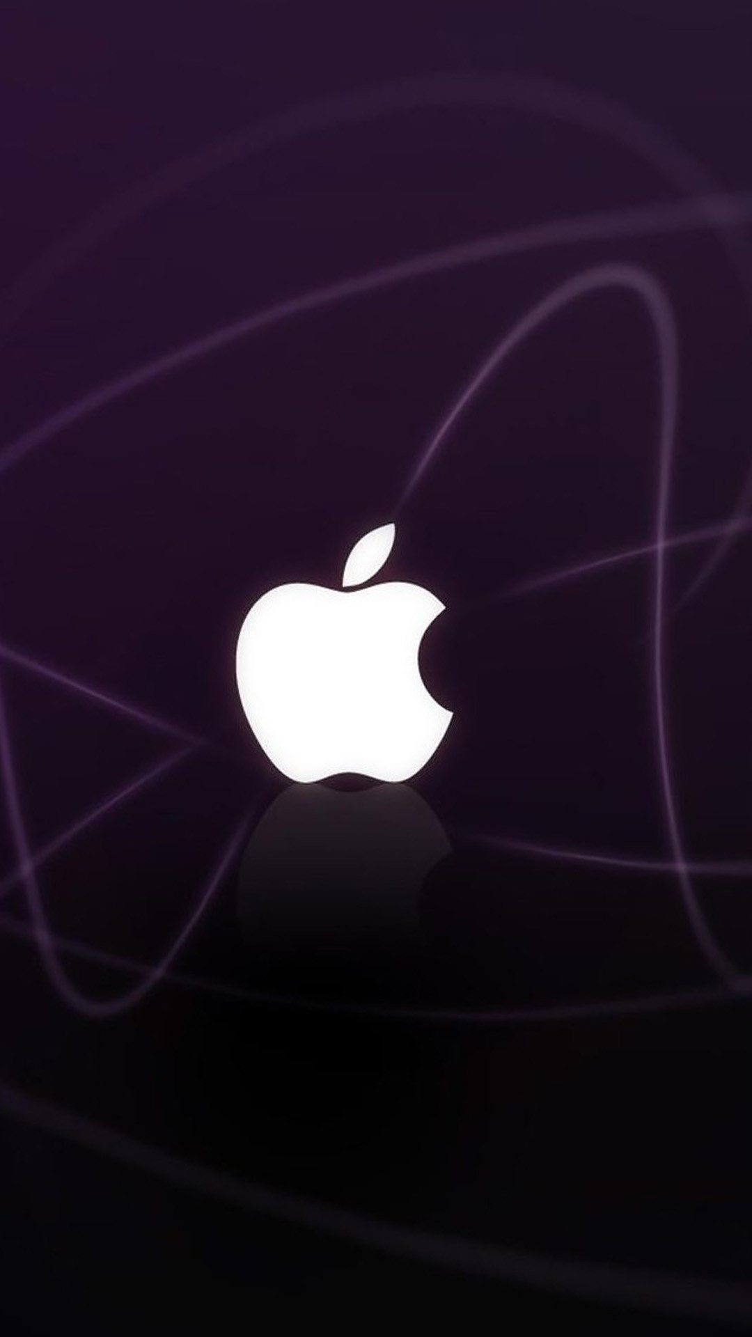 Logo Apple, Apple, Viola scuro, Full HD, sfondo per smartphone