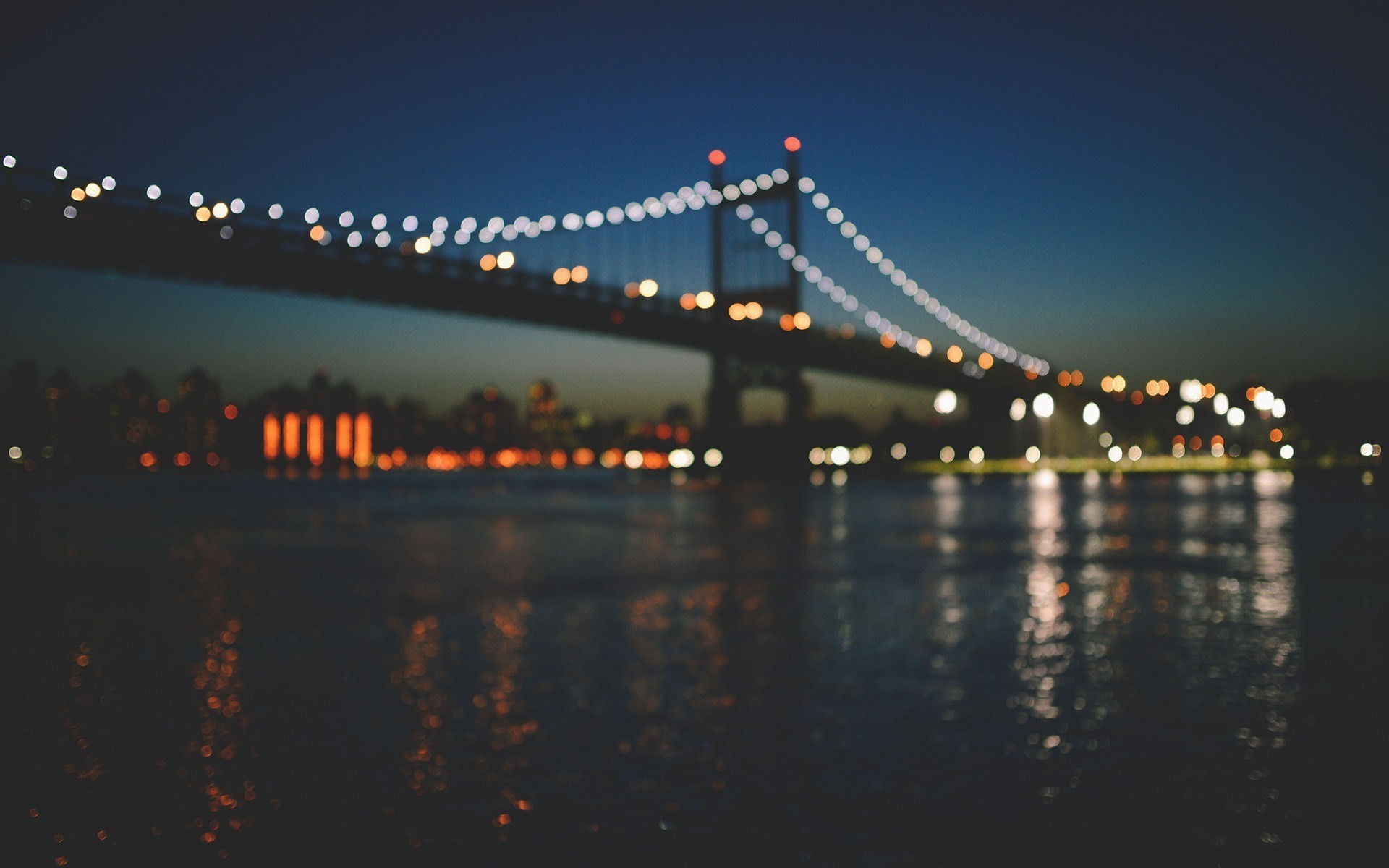 New York, Bokeh, Notte, 16:10 Full HD, sfondo widescreen