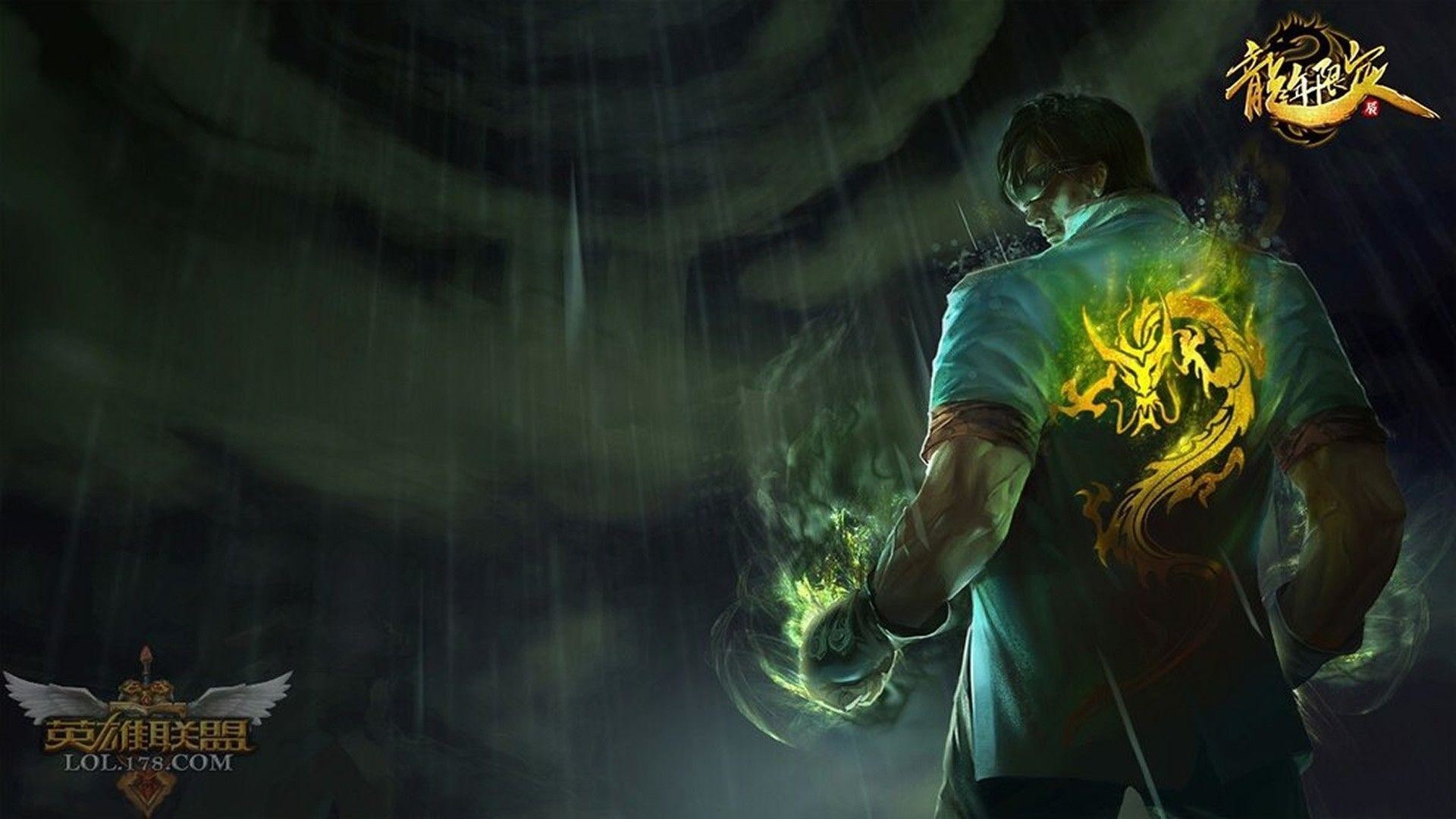 Lee Sin, League of Legends, Skin, Drago, Full HD, sfondo desktop