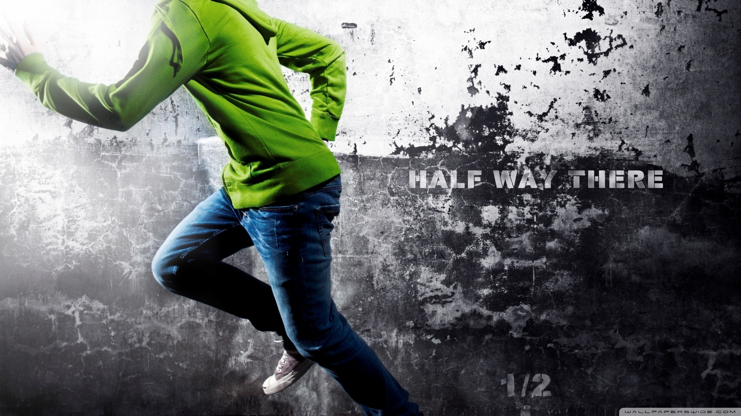 Parkour, Half Way There, Corsa, Grunge, Full HD, sfondo per PC