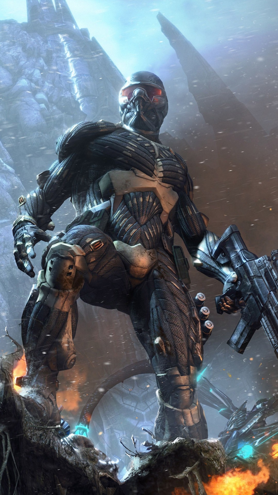 Crysis 3, Nanosuit, Prophet, Arte digitale, wallpaper iPhone 5