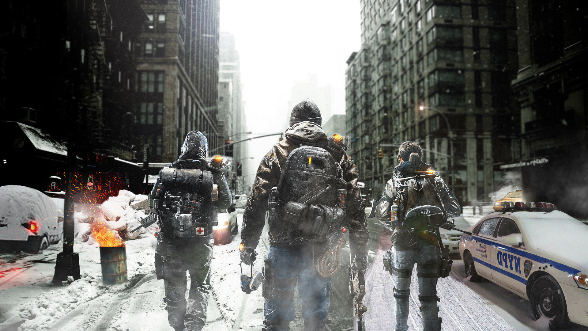 Tom Clancy's The Division, Agenti, NYPD, Neve, 1920x1080, immagine di sfondo