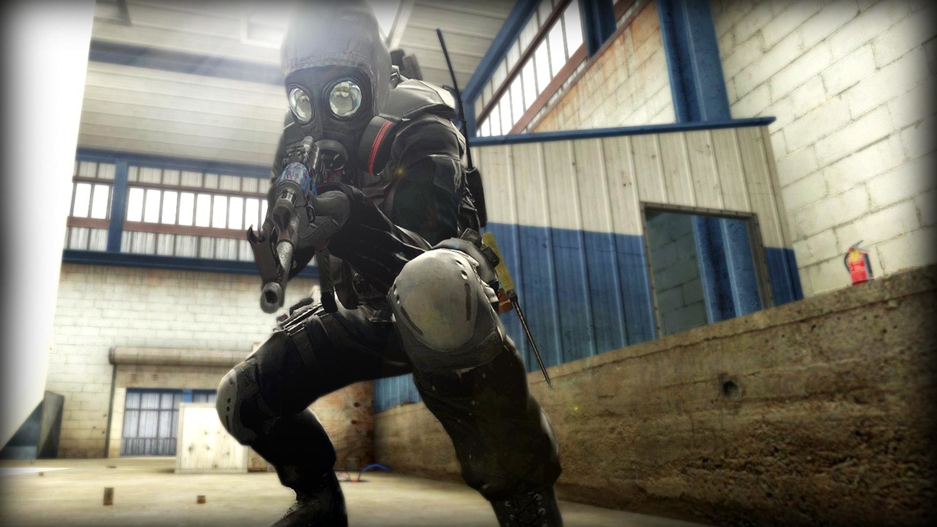 CS:GO, Antiterrorista, Maschera antigas, Magazzino, Full HD, sfondo desktop