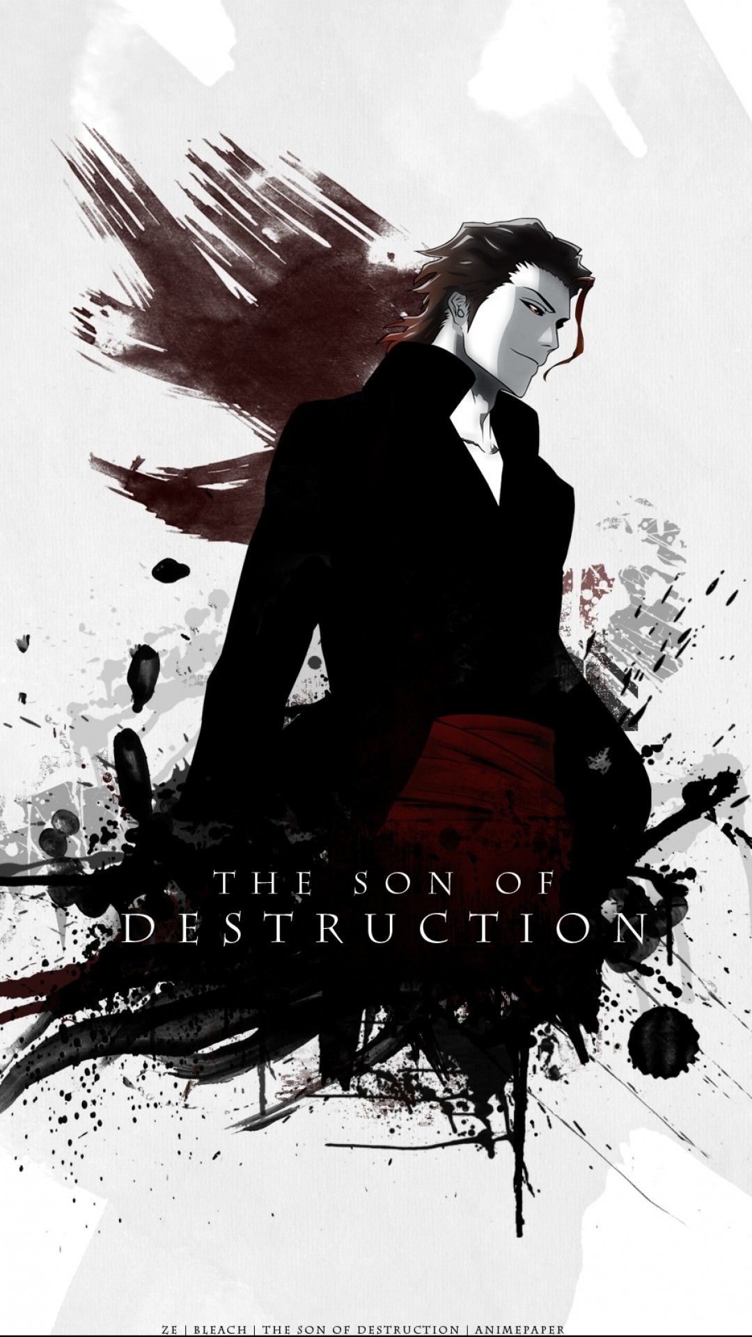 Bleach, Inchiostro, The Son of Destruction, Full HD, sfondo per iPhone e Android