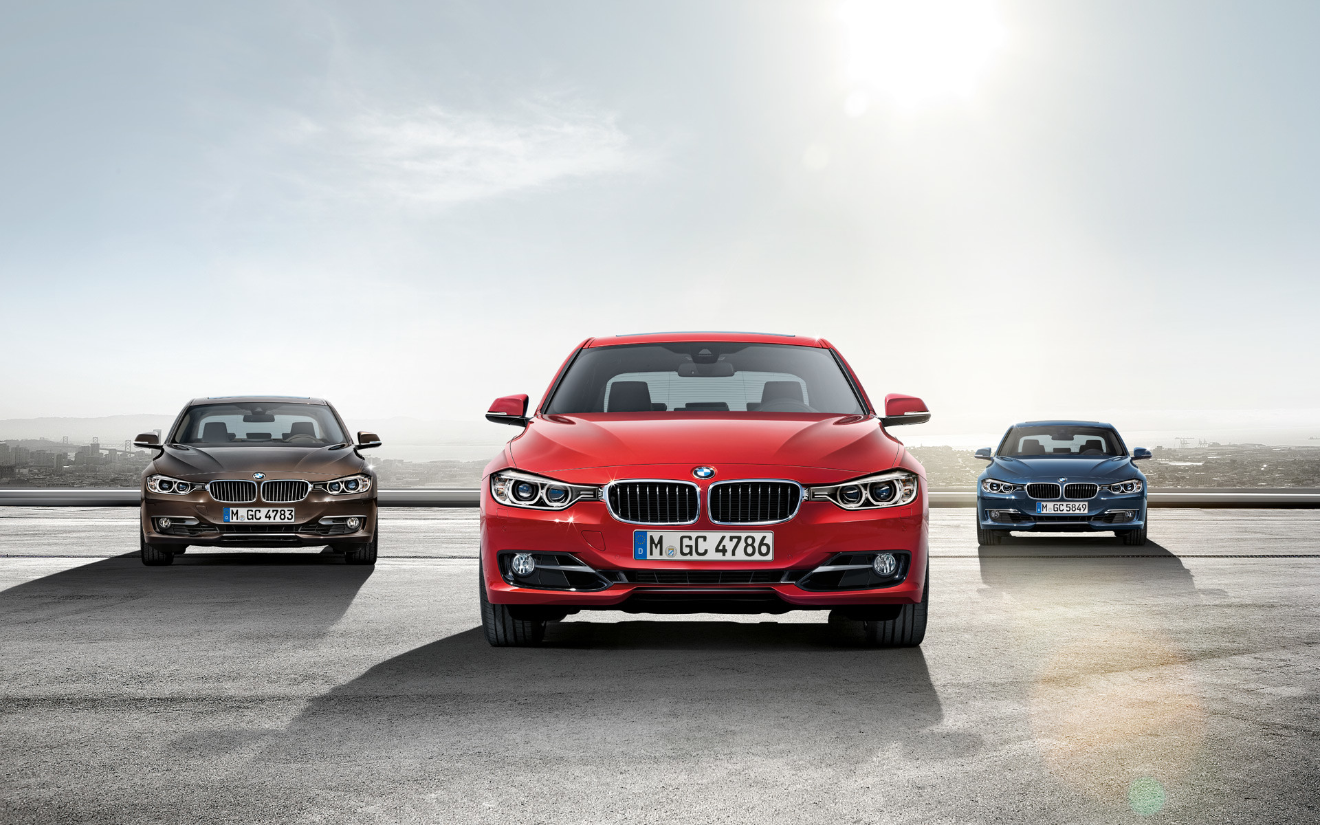 BMW Serie 3 (F30), BMW, Rosso, Gamma, 1920x1200, sfondo MacBook Pro