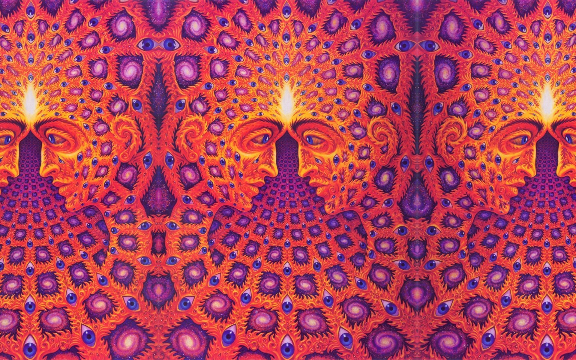 Candele, Simmetria, Arte visionaria, Arancione, 1920x1200, sfondo per PC