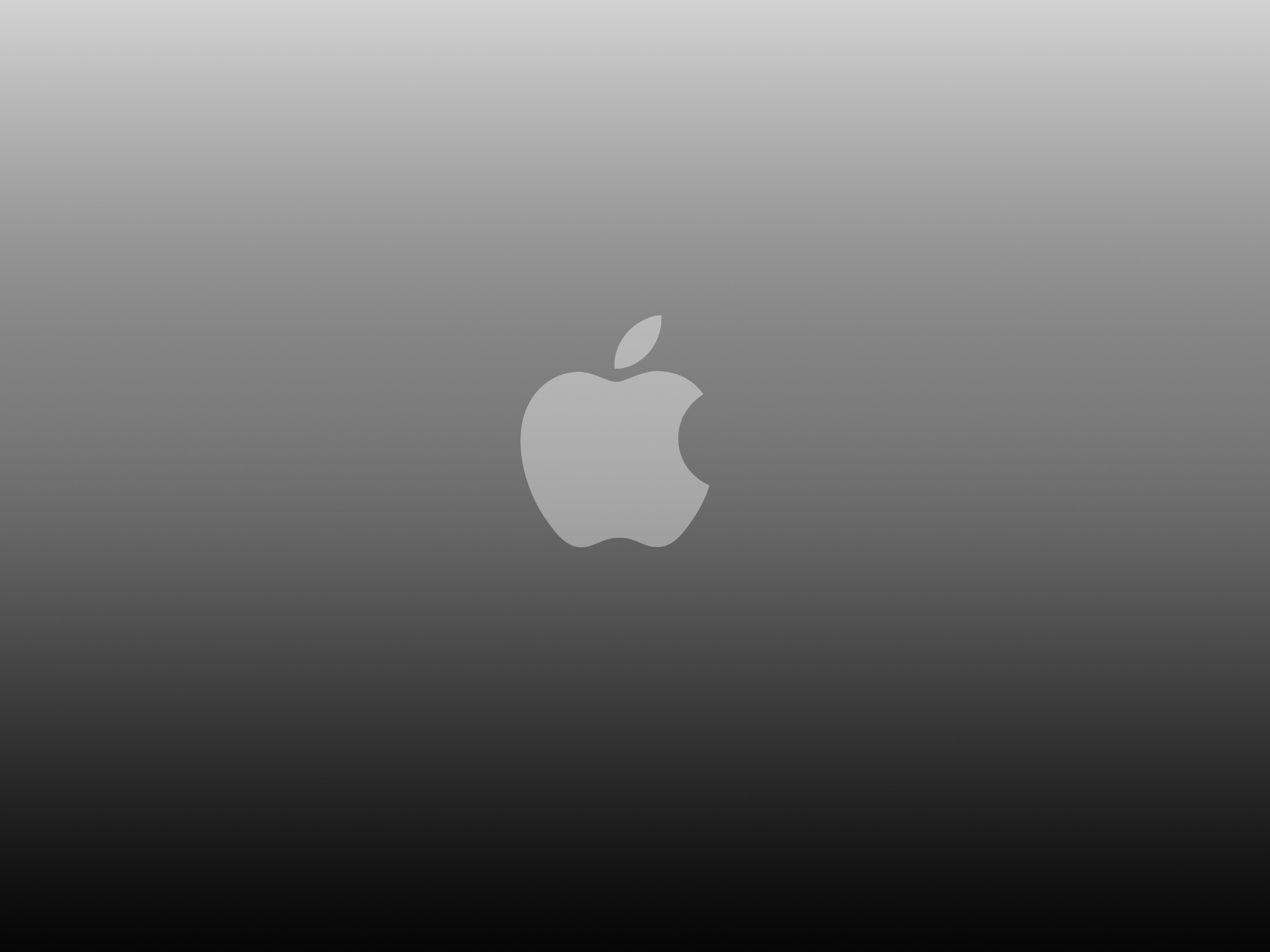 Logo Apple, Sfumatura grigia, Nero, Minimalismo, 2K, wallpaper per tablet