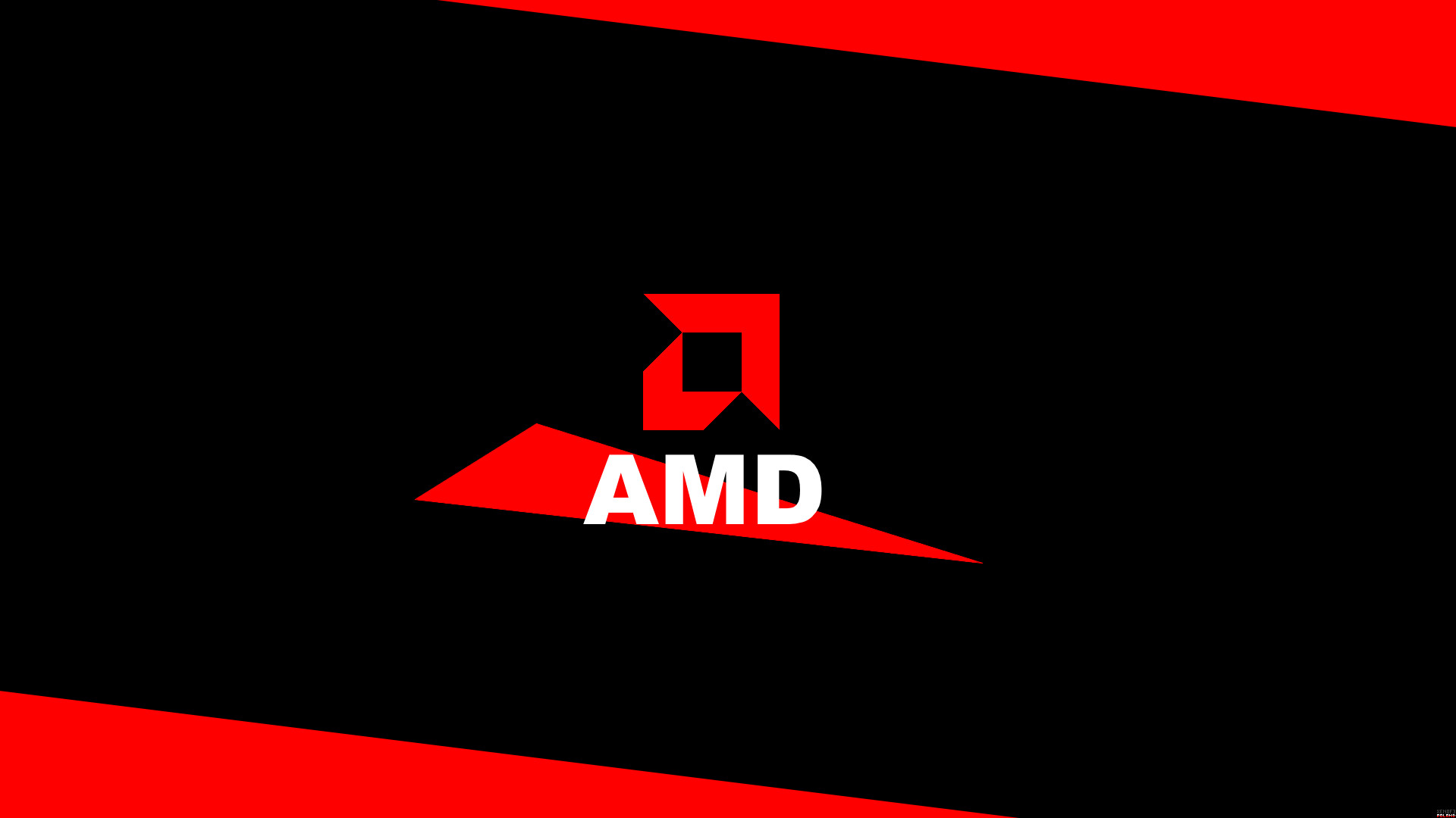 AMD, Logo, Rosso, Nero, 1920x1080, wallpaper desktop