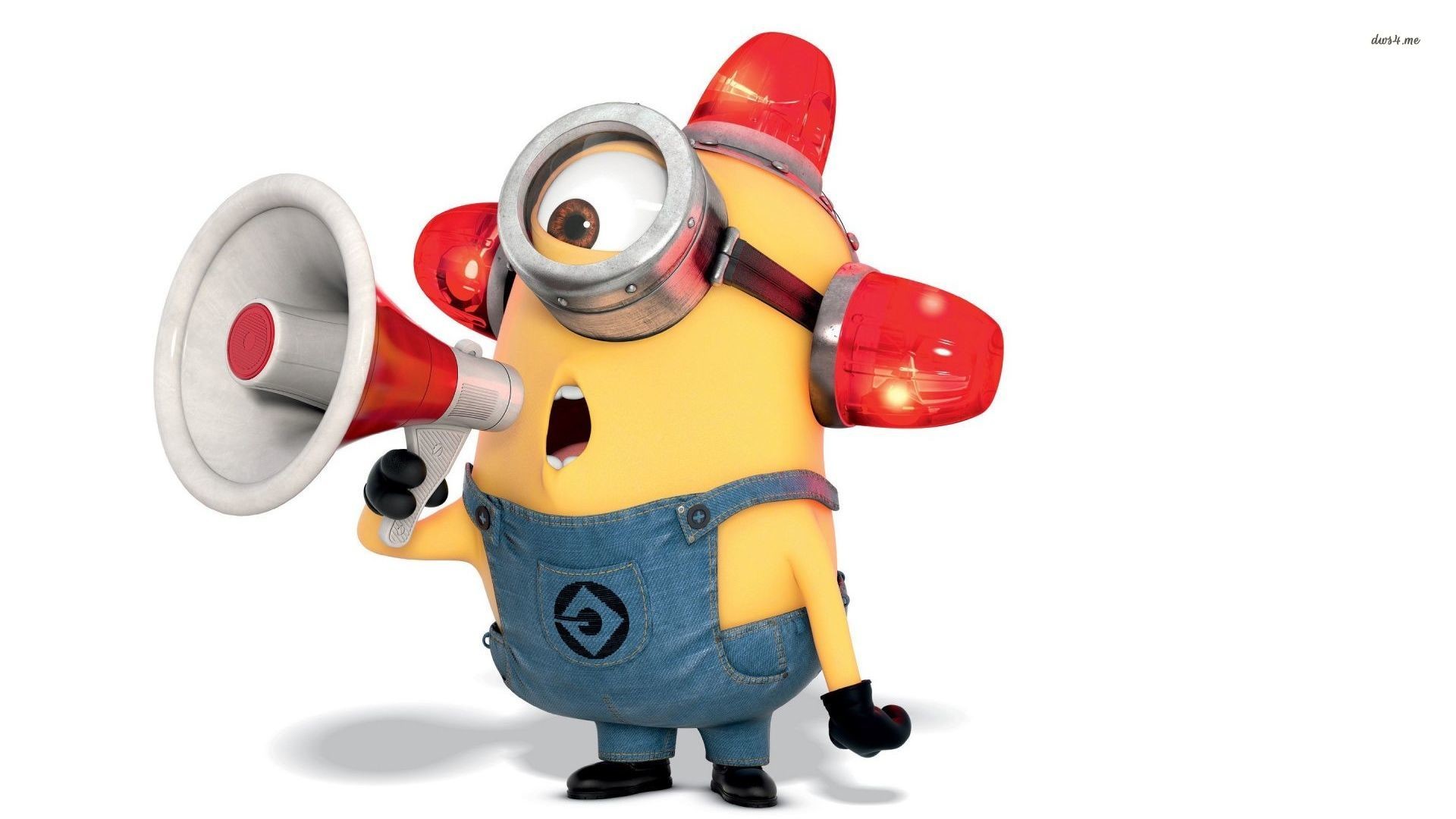 Minion, Megafono, Sirena, Full HD, sfondo per portatile