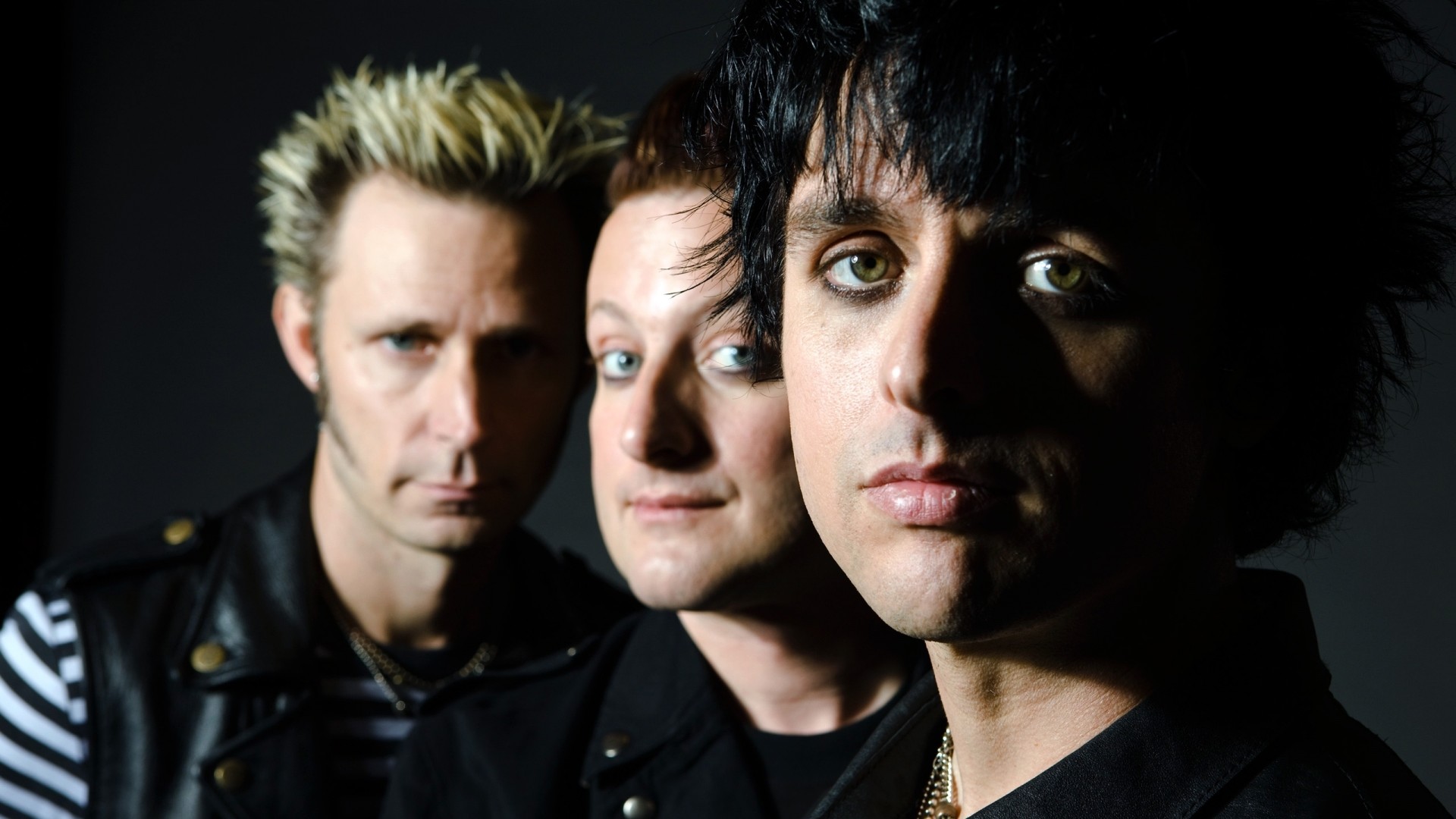 Green Day, Billie Joe Armstrong, Mike Dirnt, Tré Cool, Primo piano, sfondo 1920x1080 per PC